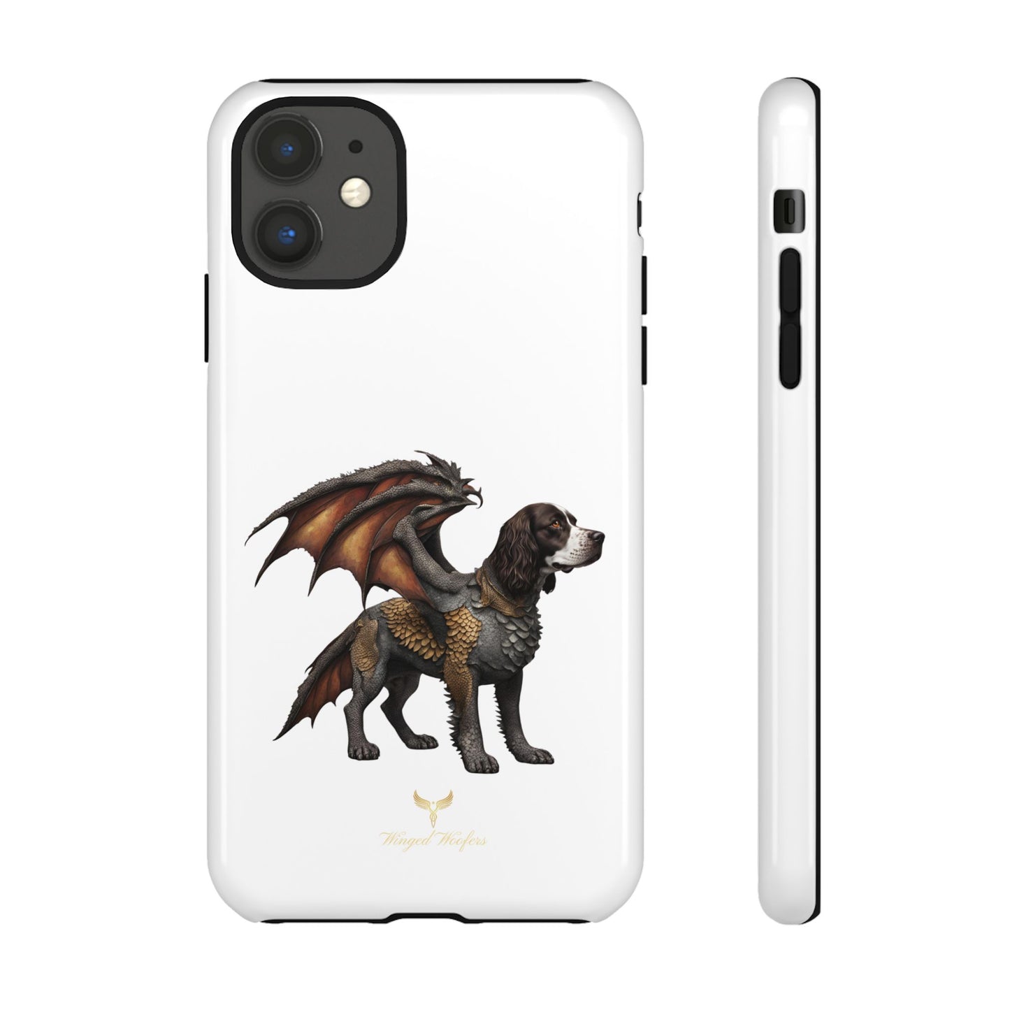 Fantasy Springer Spaniel as a Dragon Phone Case - Tough Cases for Pet Lovers