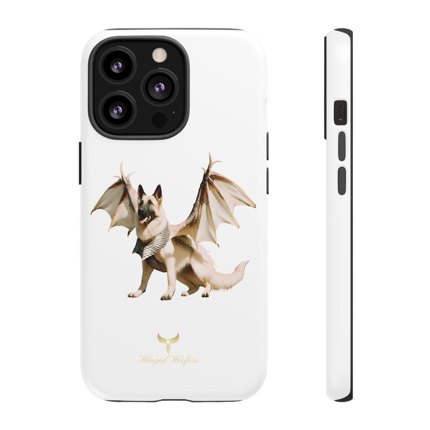 Magical White German Shepherd Dragon Dog Phone Case - Tough, Stylish Protection