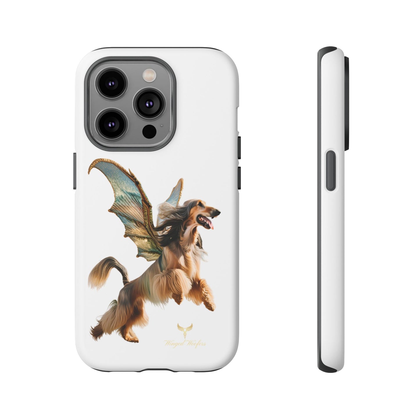 Magical Afghan Hound Dog Phone Case - Tough Cases with Winged Design