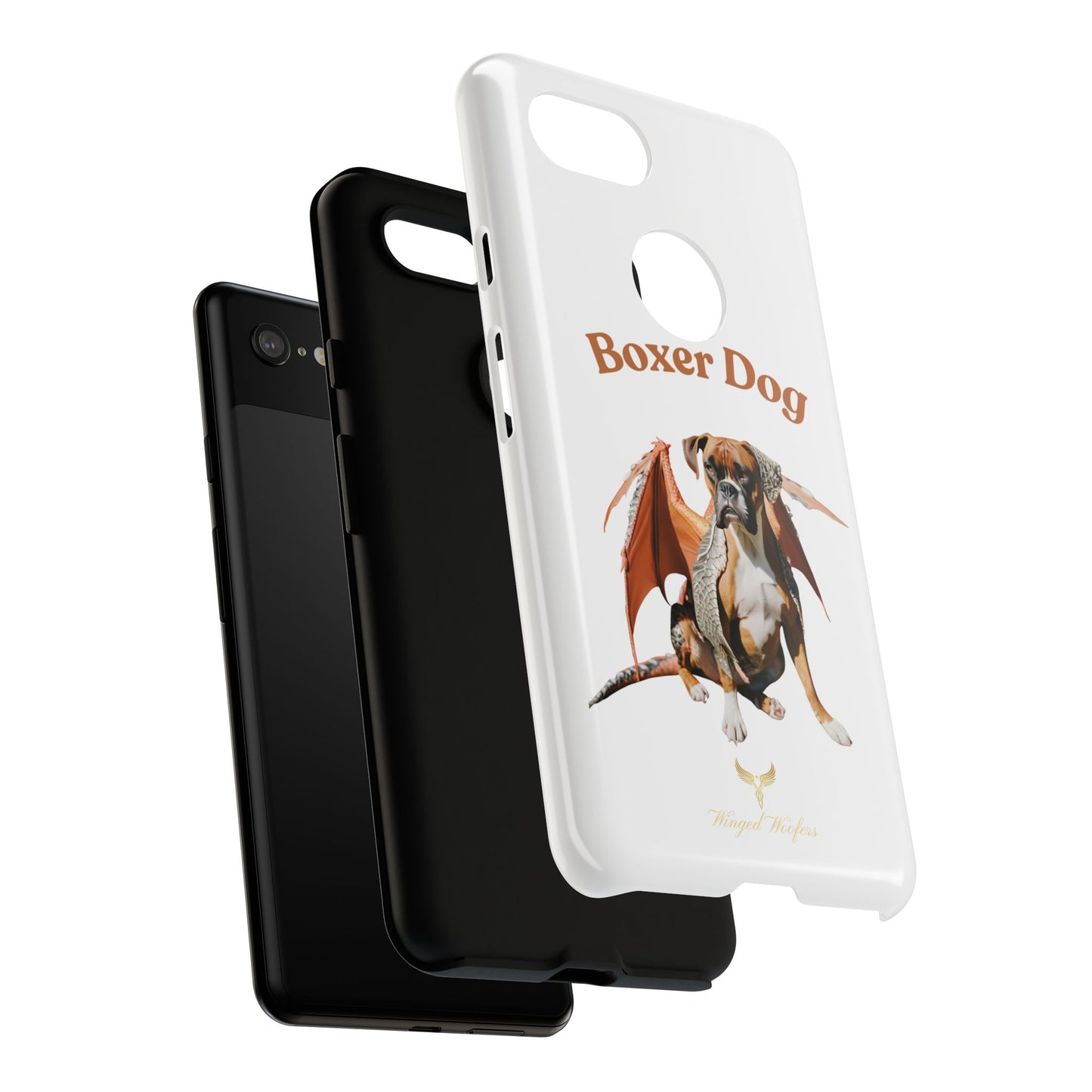 Boxer Dog Dragon Art Phone Case - Tough Cases