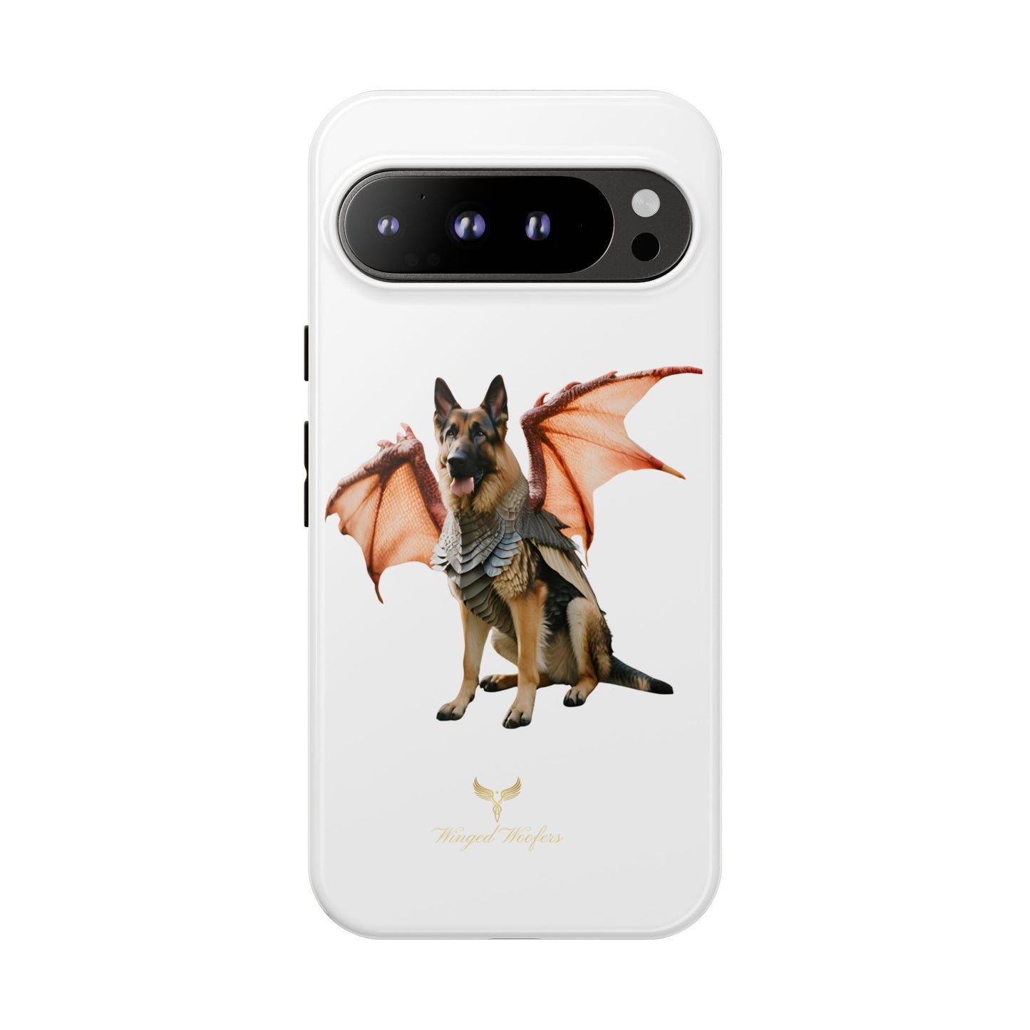 Mythical German Shepherd with Wings Dog iPhone Case | Tough Cases for Pet Lovers