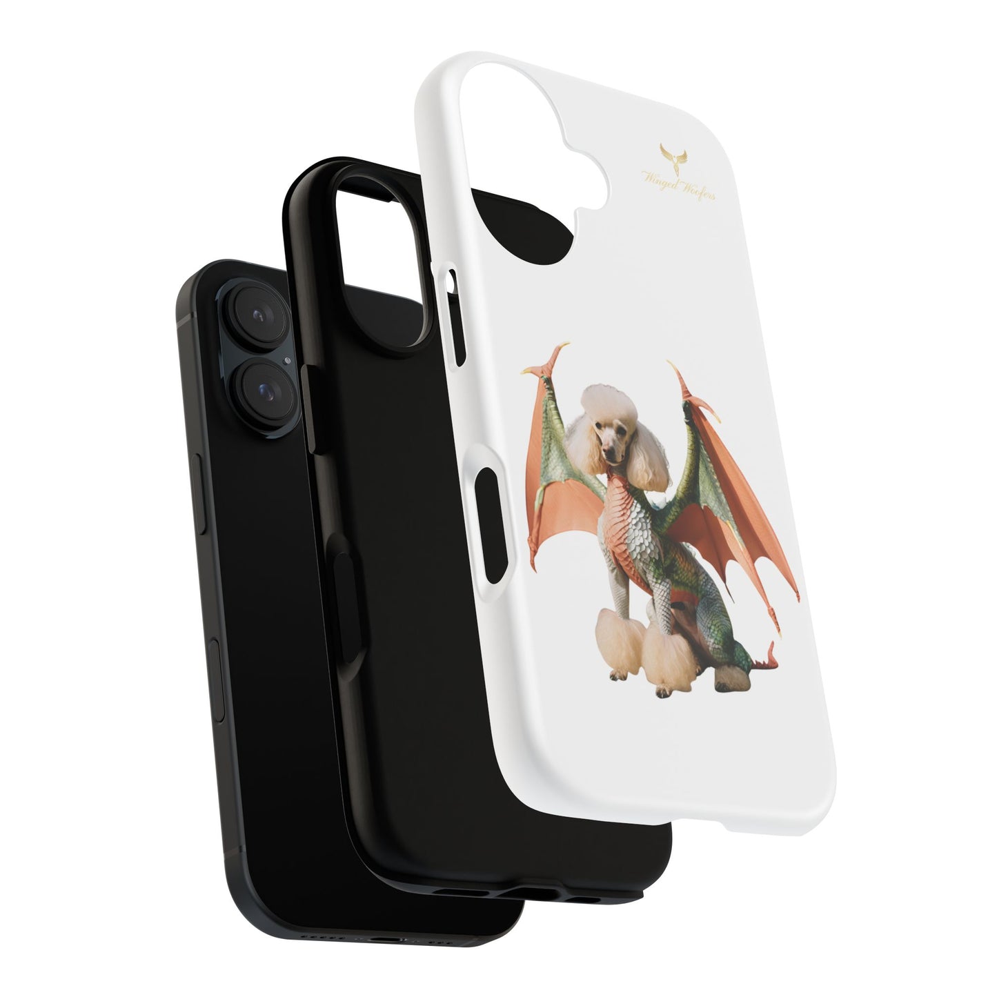 Unique Dragon Poodle Phone Case - Tough Cases for Pet Lovers