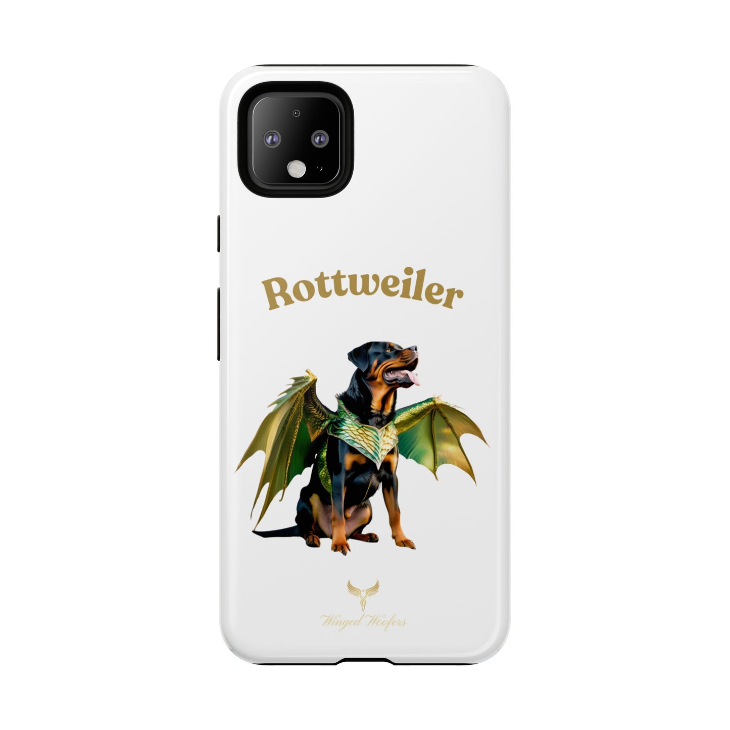 Rottweiler Dragon Wings Phone Case - Tough Cases for Dog Lovers