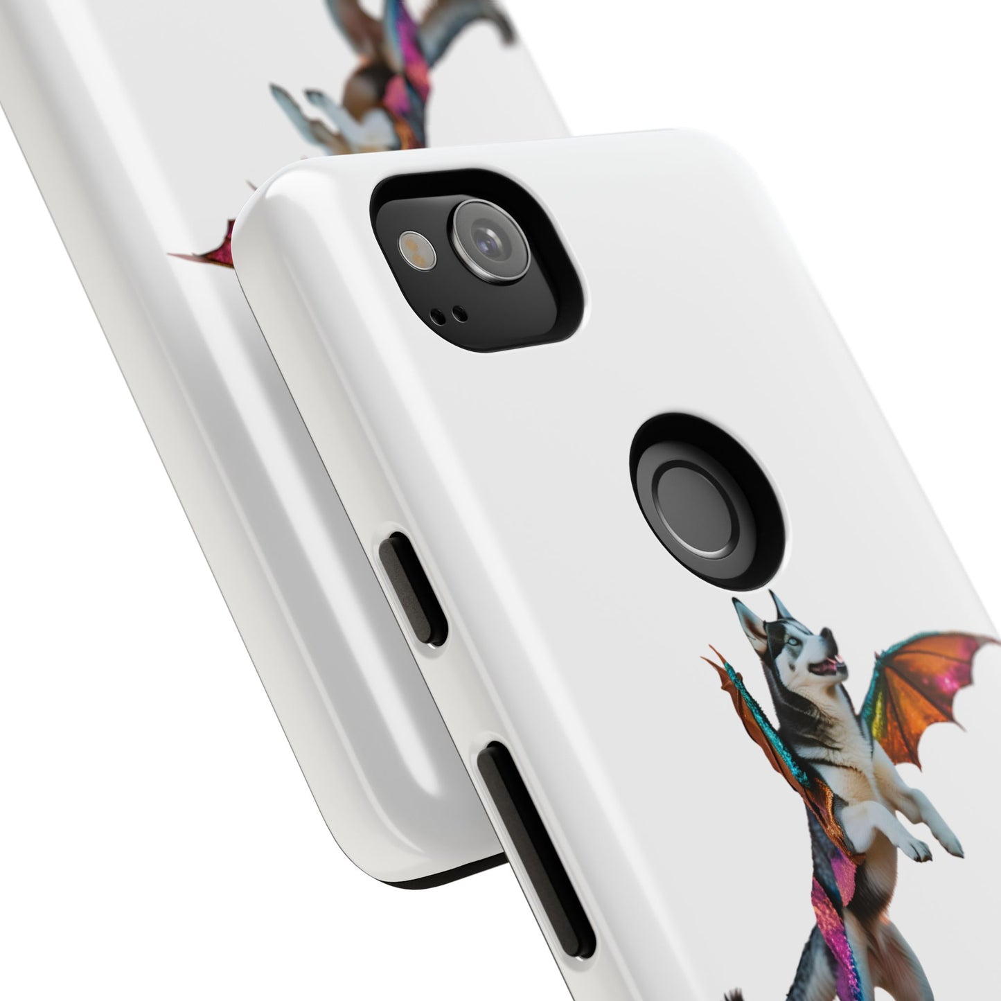 Magical Husky Pet Phone Case - Winged Dog Design | Tough Cases | Unique Animal Lover Gift