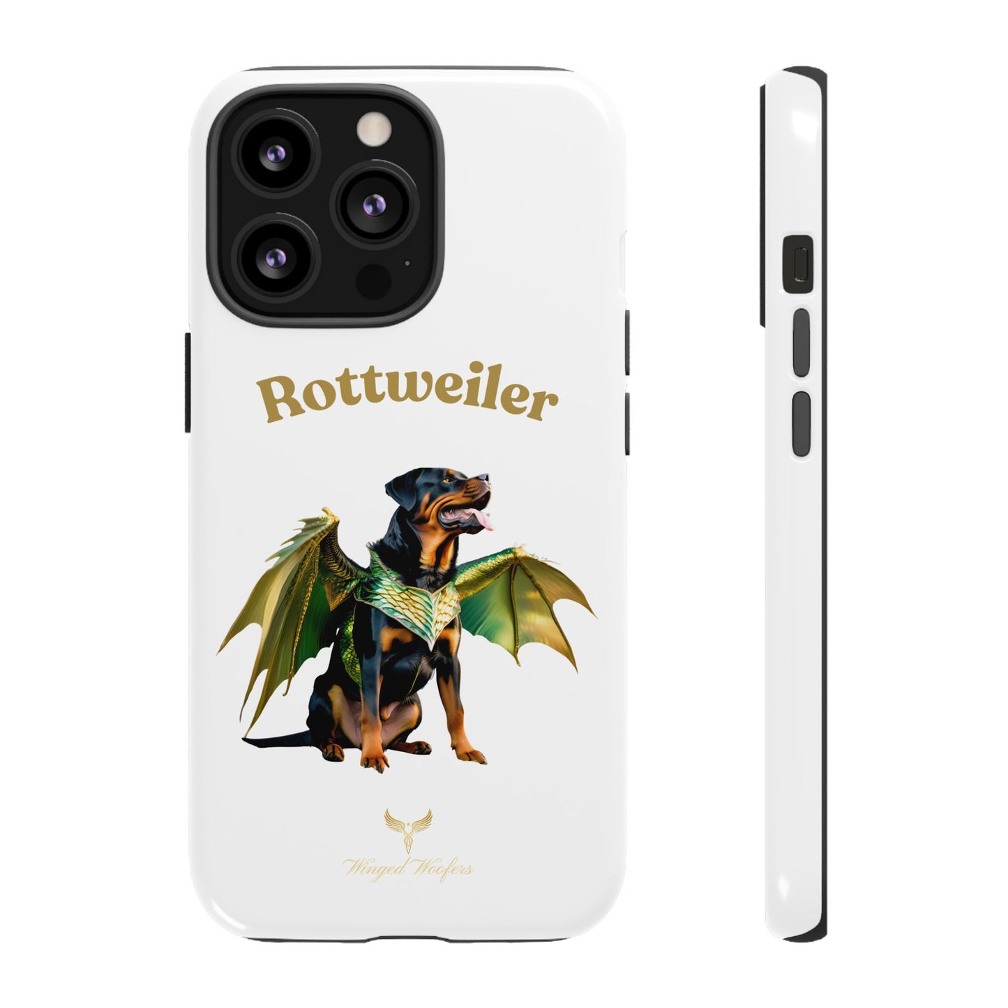 Rottweiler Dragon Wings Phone Case - Tough Cases for Dog Lovers