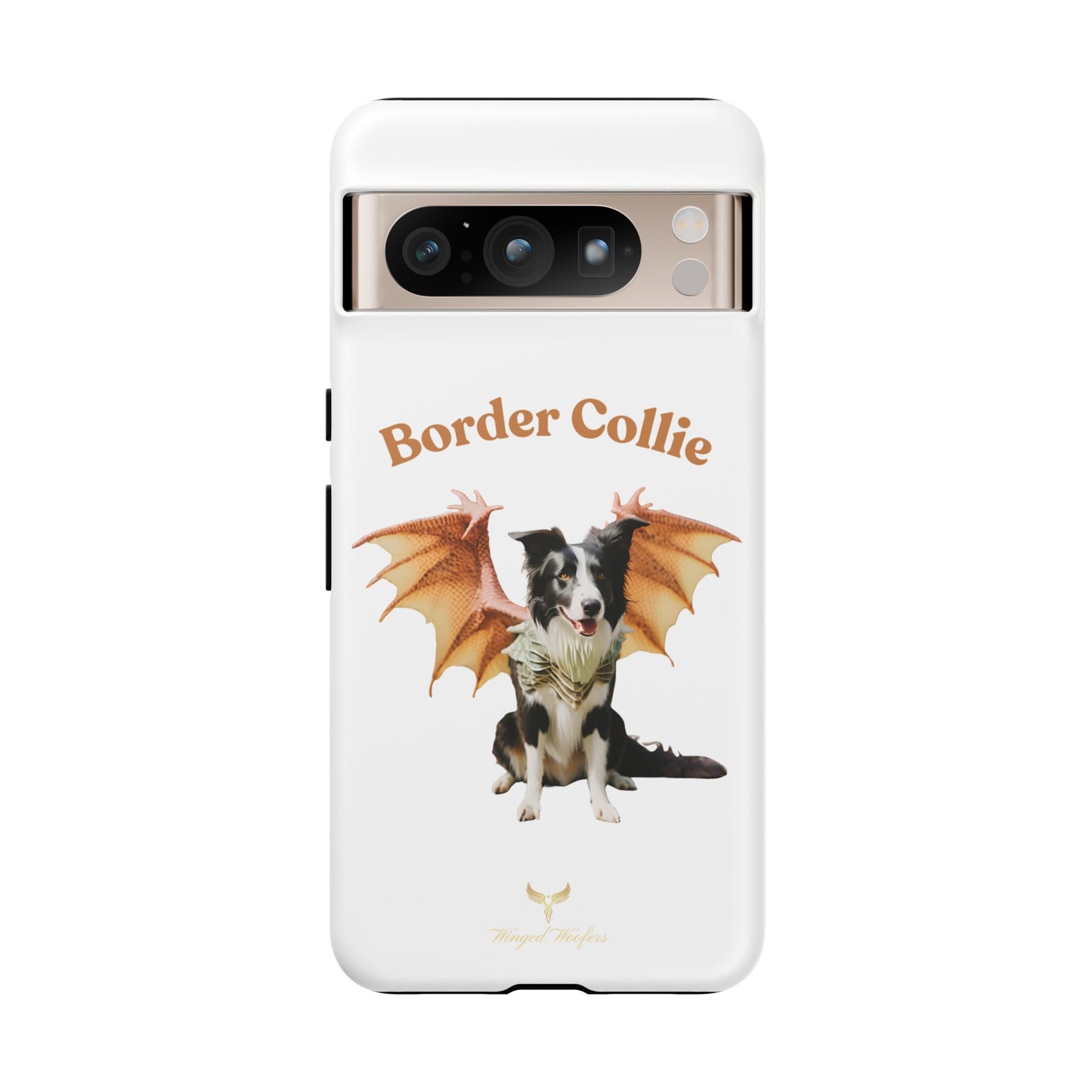 Border Collie Dragon Phone Case - Tough Cases for Dog Lovers