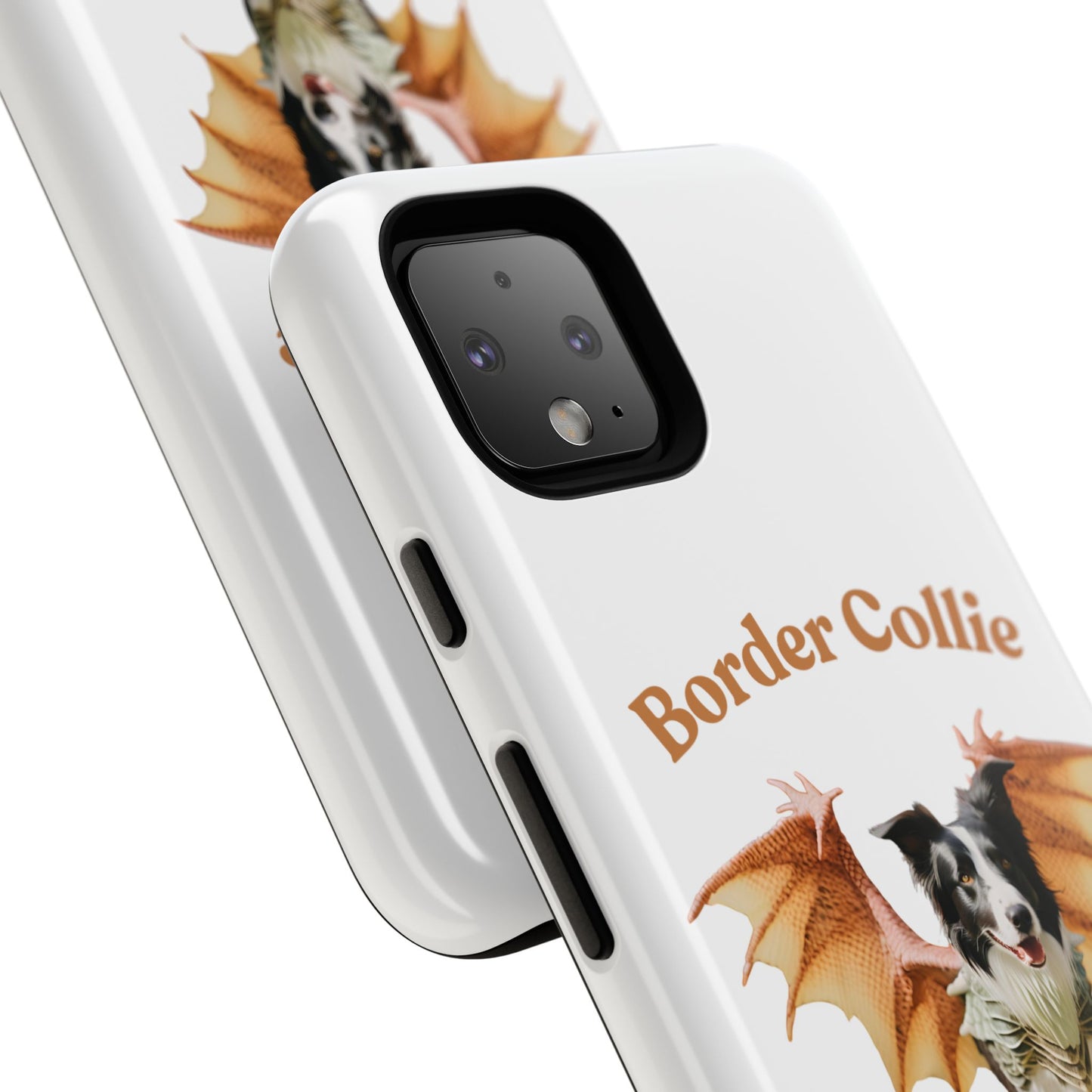 Border Collie Dragon Phone Case - Tough Cases for Dog Lovers