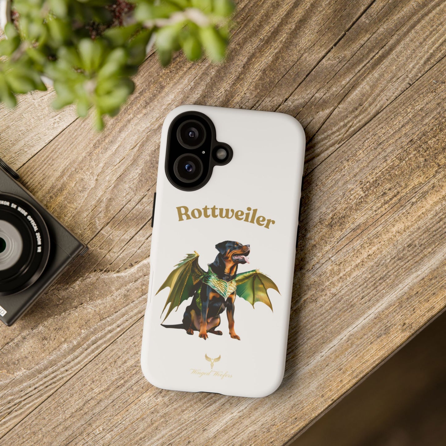 Rottweiler Dragon Wings Phone Case - Tough Cases for Dog Lovers