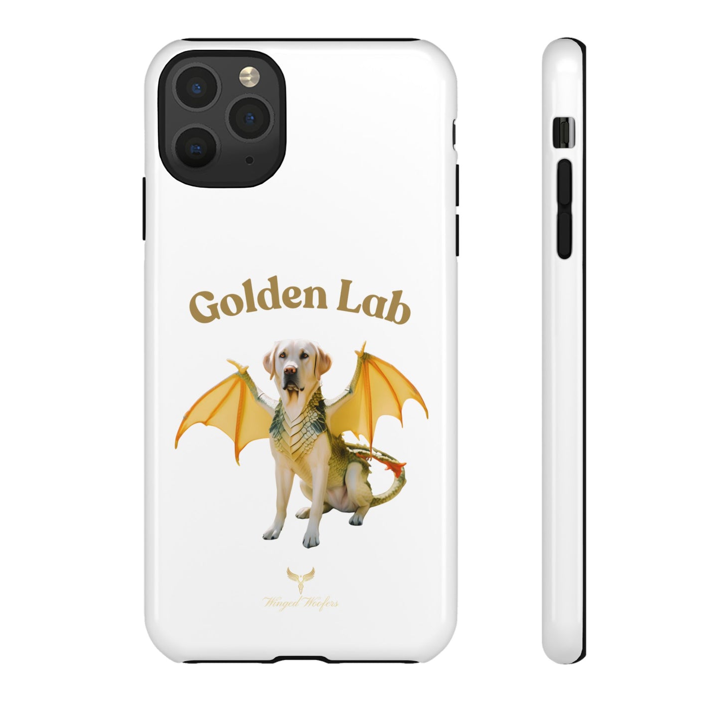 Golden Lab Dragon Phone Case - Tough Protection with a Fun Twist