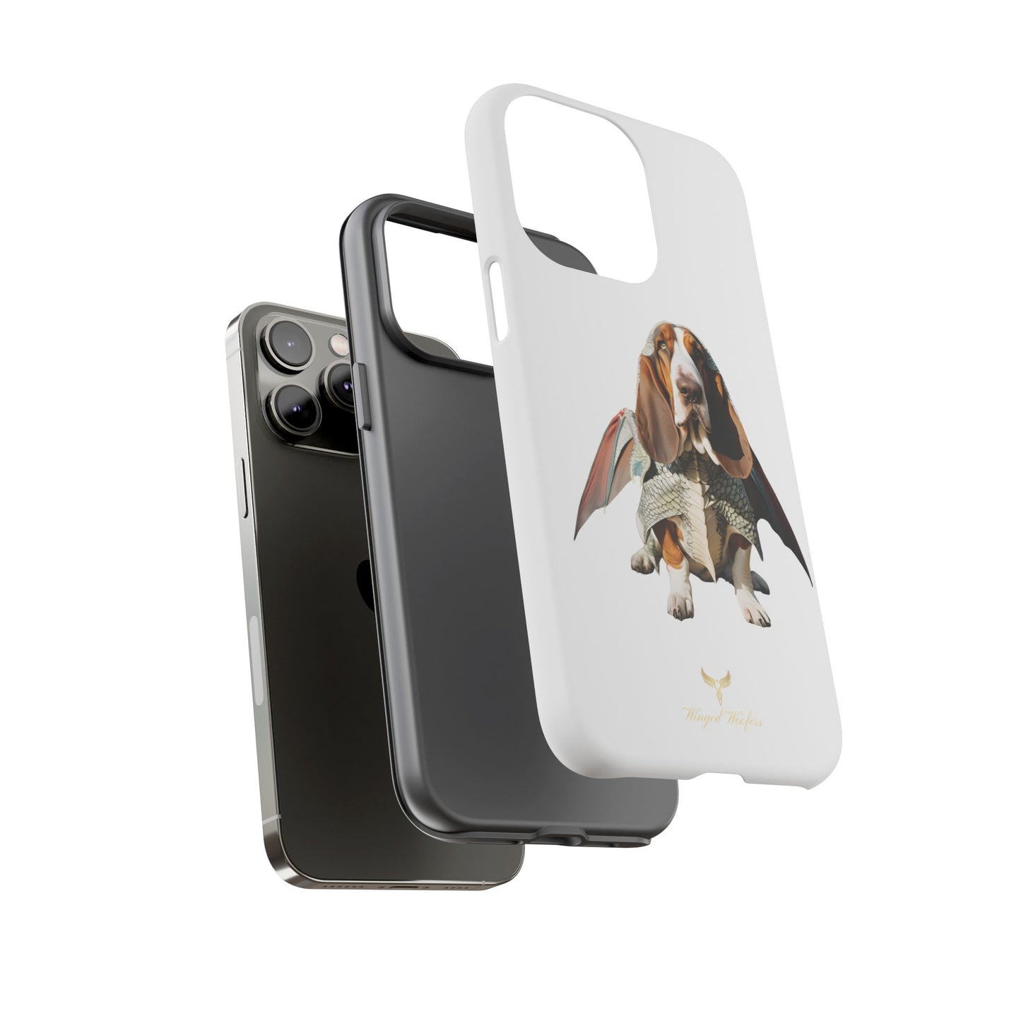 Whimsical Basset Hound Dog Phone Case - Tough Cases for Animal Lovers