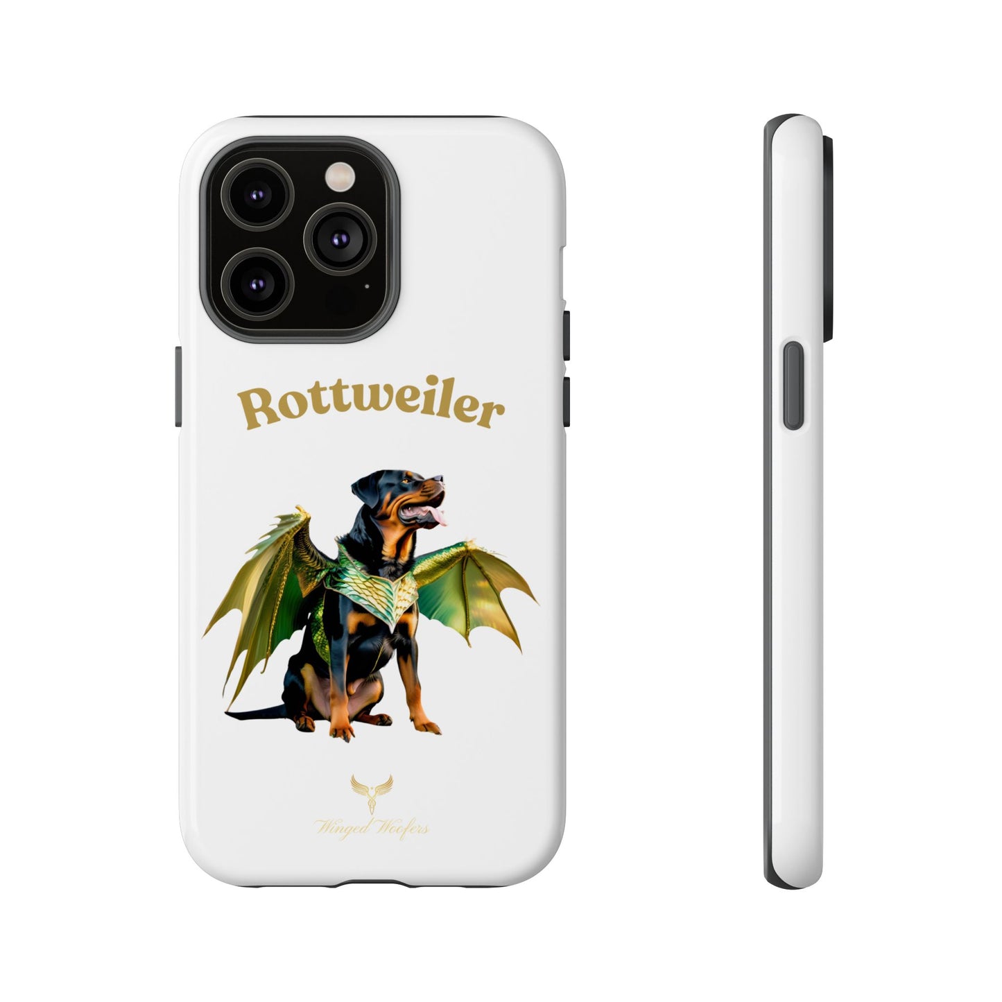 Rottweiler Dragon Wings Phone Case - Tough Cases for Dog Lovers