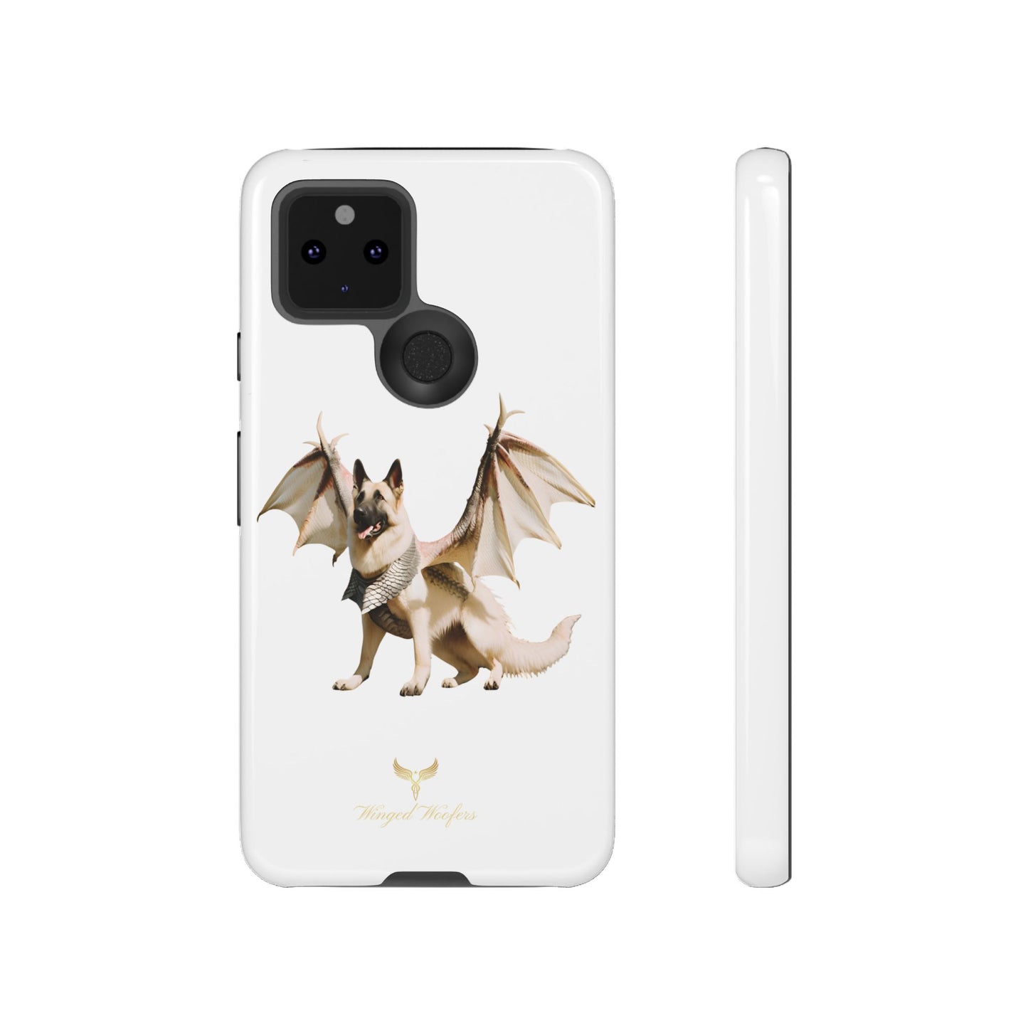 Magical White German Shepherd Dragon Dog Phone Case - Tough, Stylish Protection