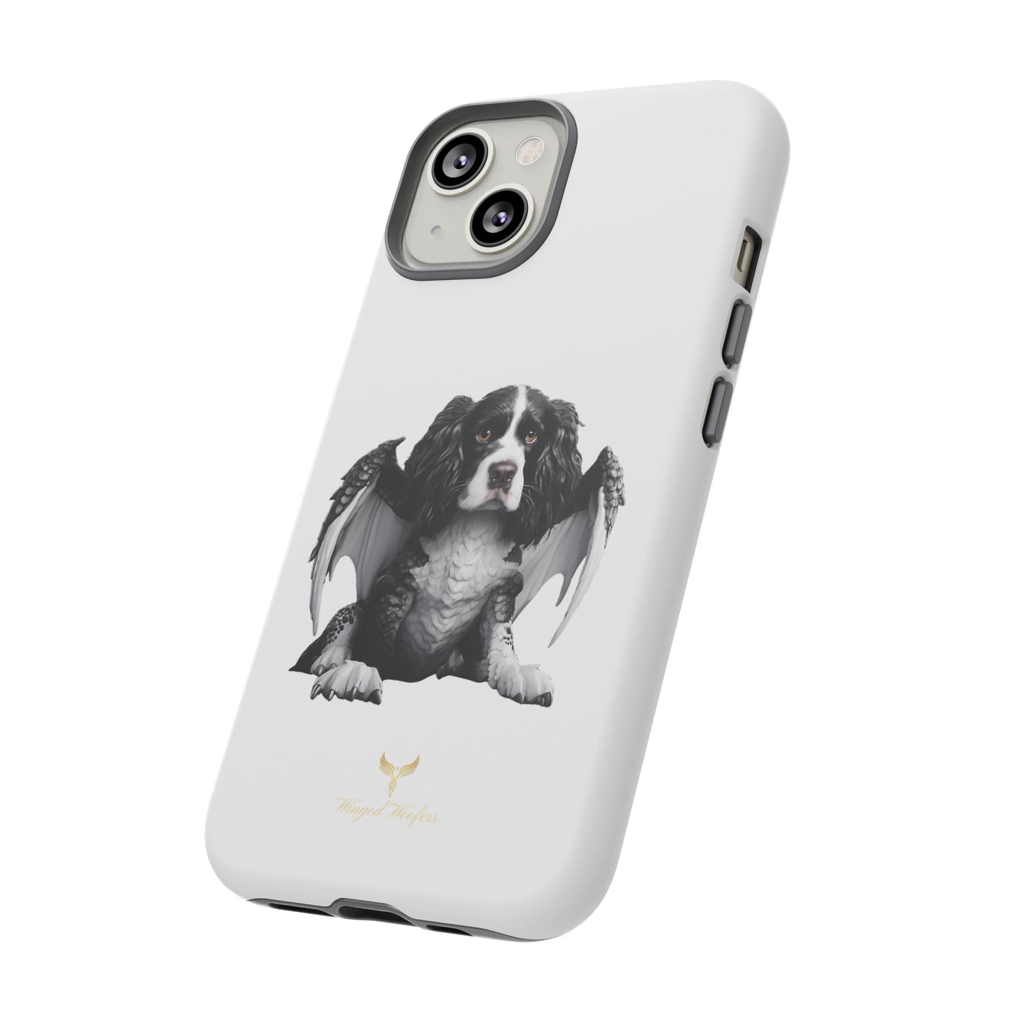 Springer Spaniel Puppy Dragon Winged Dog Phone Case - Tough Cases for Pet Lovers