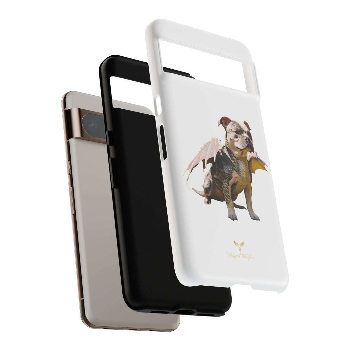 Staffordshire Bulldog Dragon Tough Phone Case - Unique Animal Design for Pet Lovers