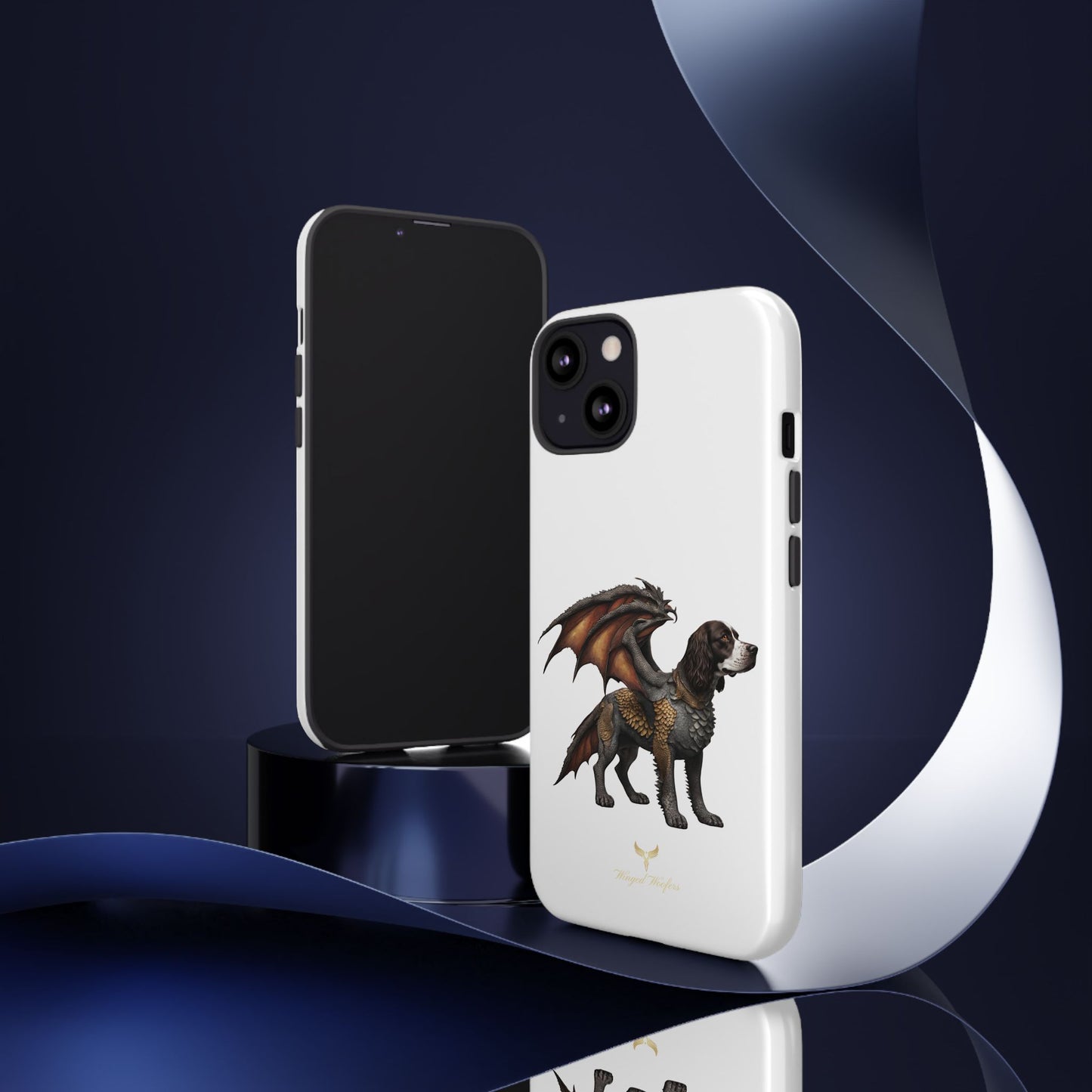 Fantasy Springer Spaniel as a Dragon Phone Case - Tough Cases for Pet Lovers