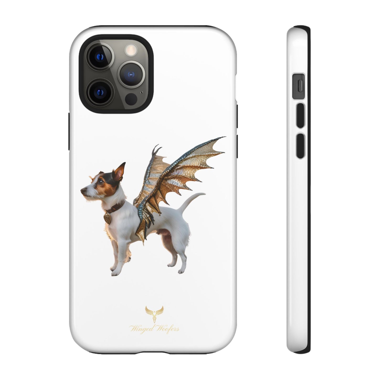 Fantasy Pet Phone Case - Tough Cases with Winged Jack Russell Dog Design