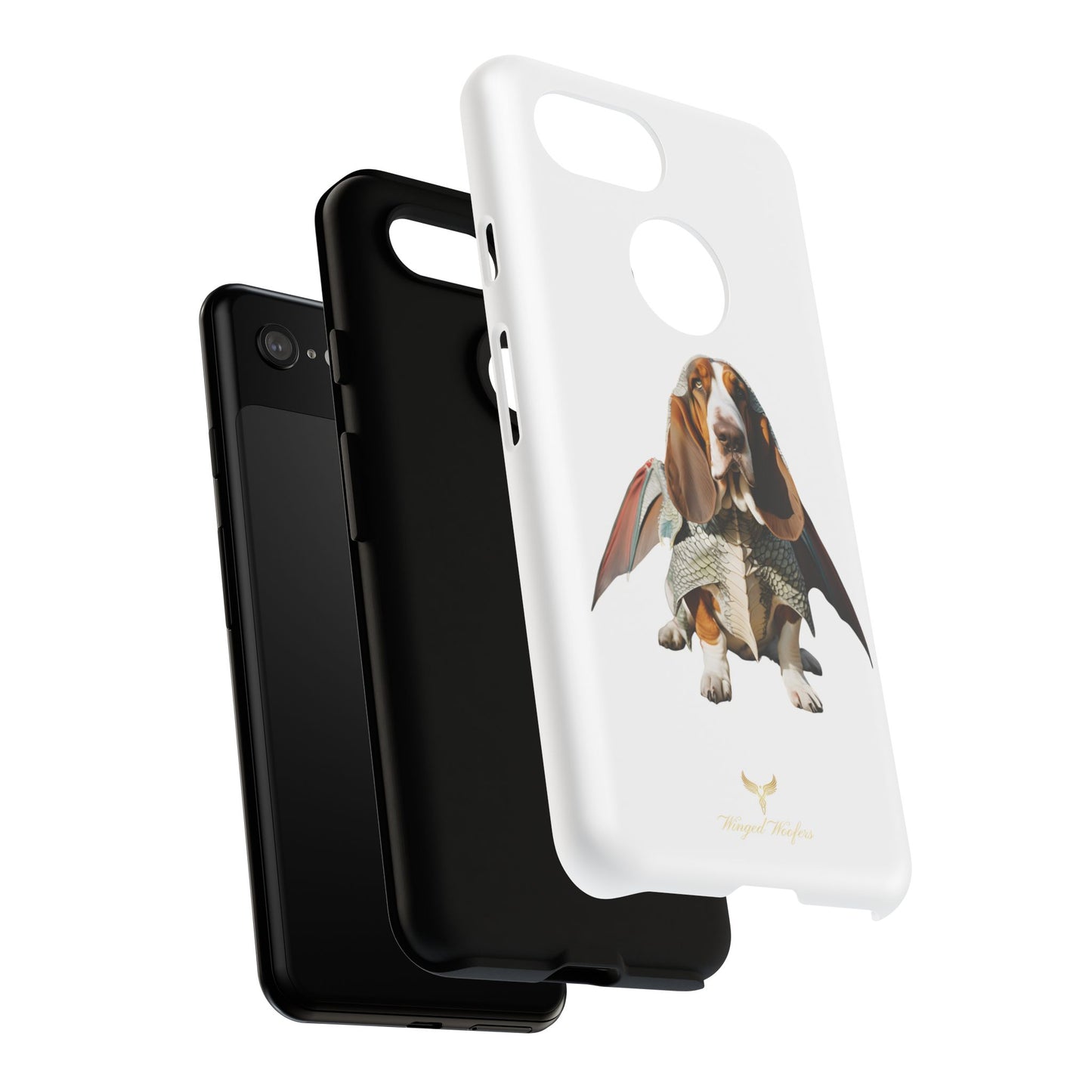 Whimsical Basset Hound Dog Phone Case - Tough Cases for Animal Lovers