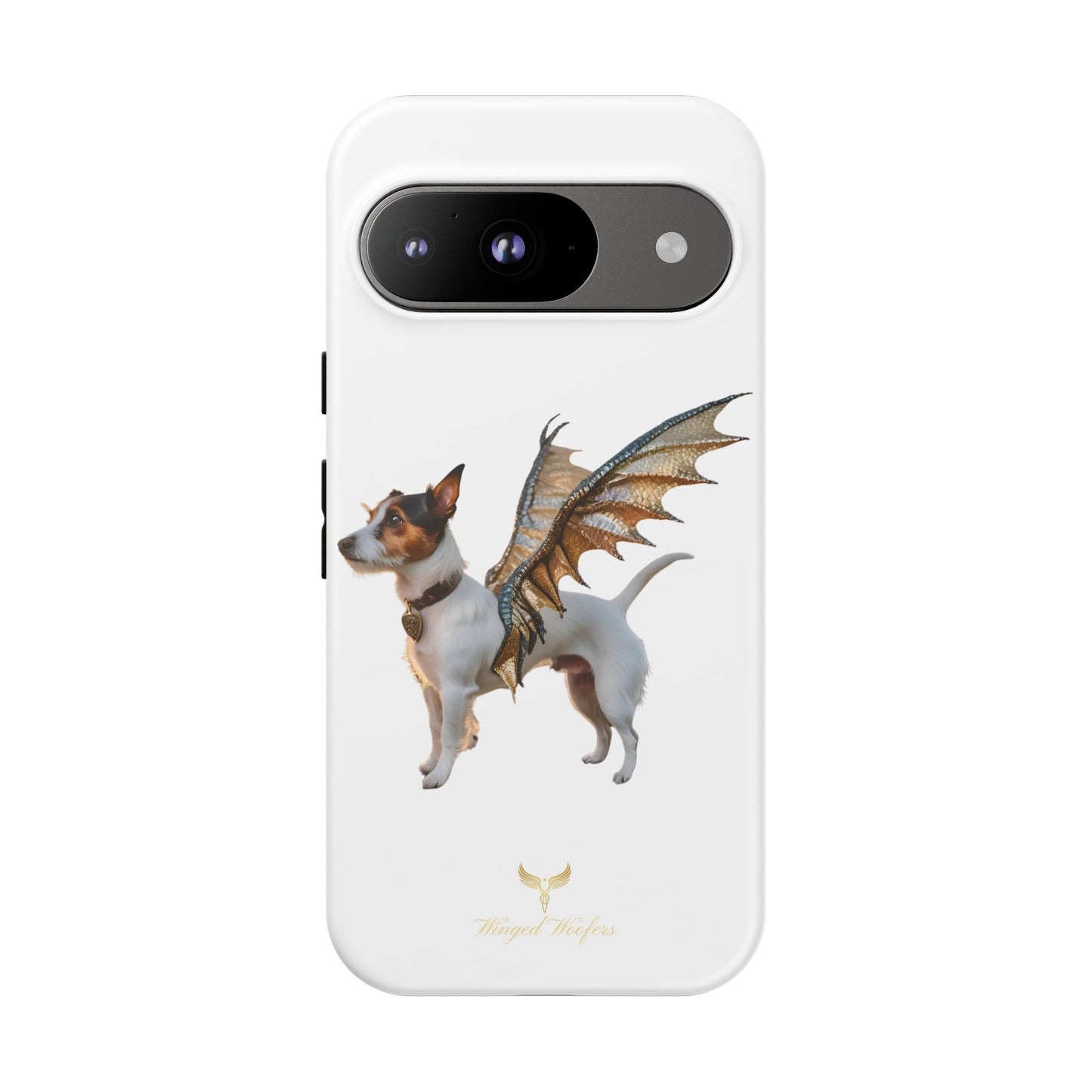 Fantasy Pet Phone Case - Tough Cases with Winged Jack Russell Dog Design