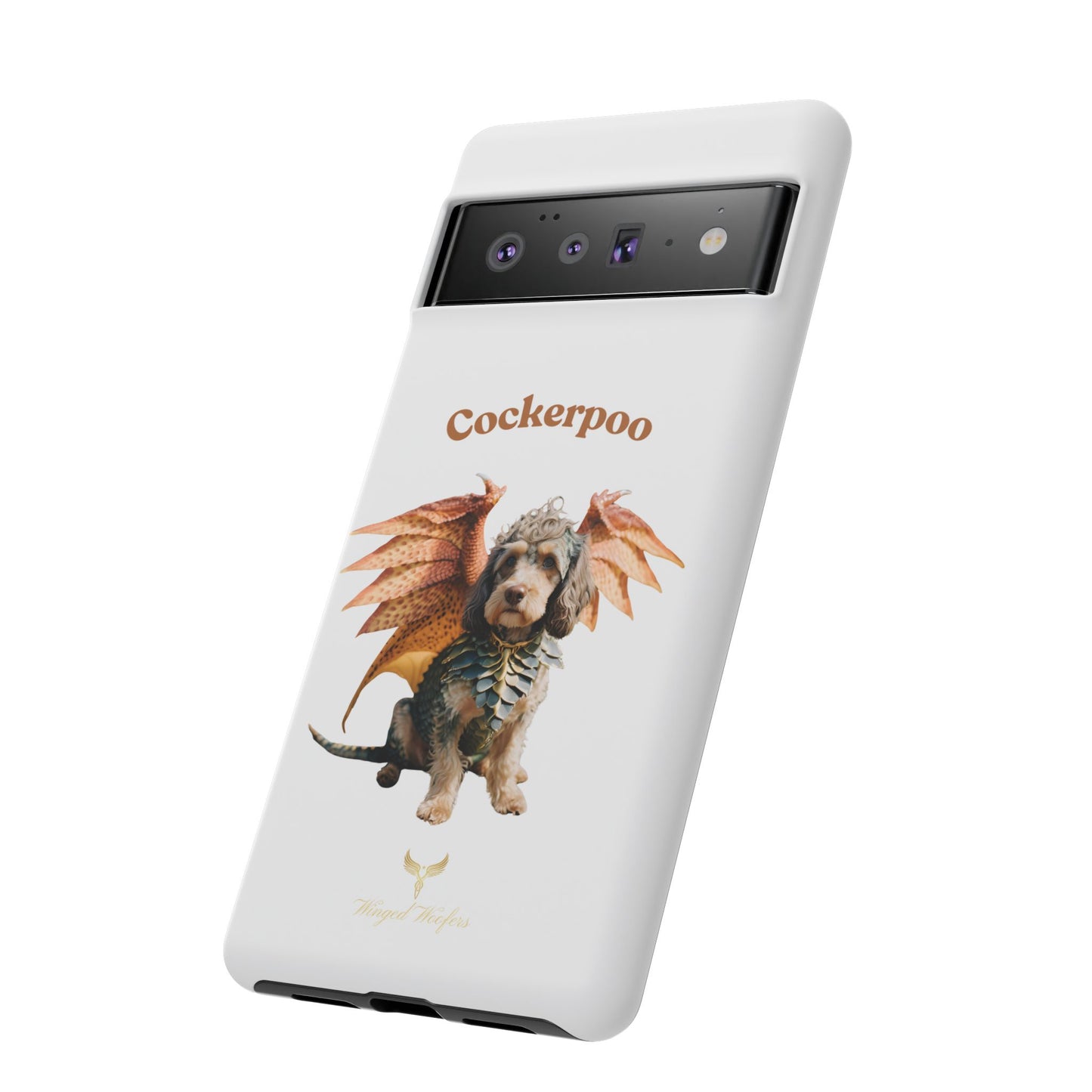 Cockerpoo Dragon Phone Case – Tough & Whimsical Pet Lover Gift