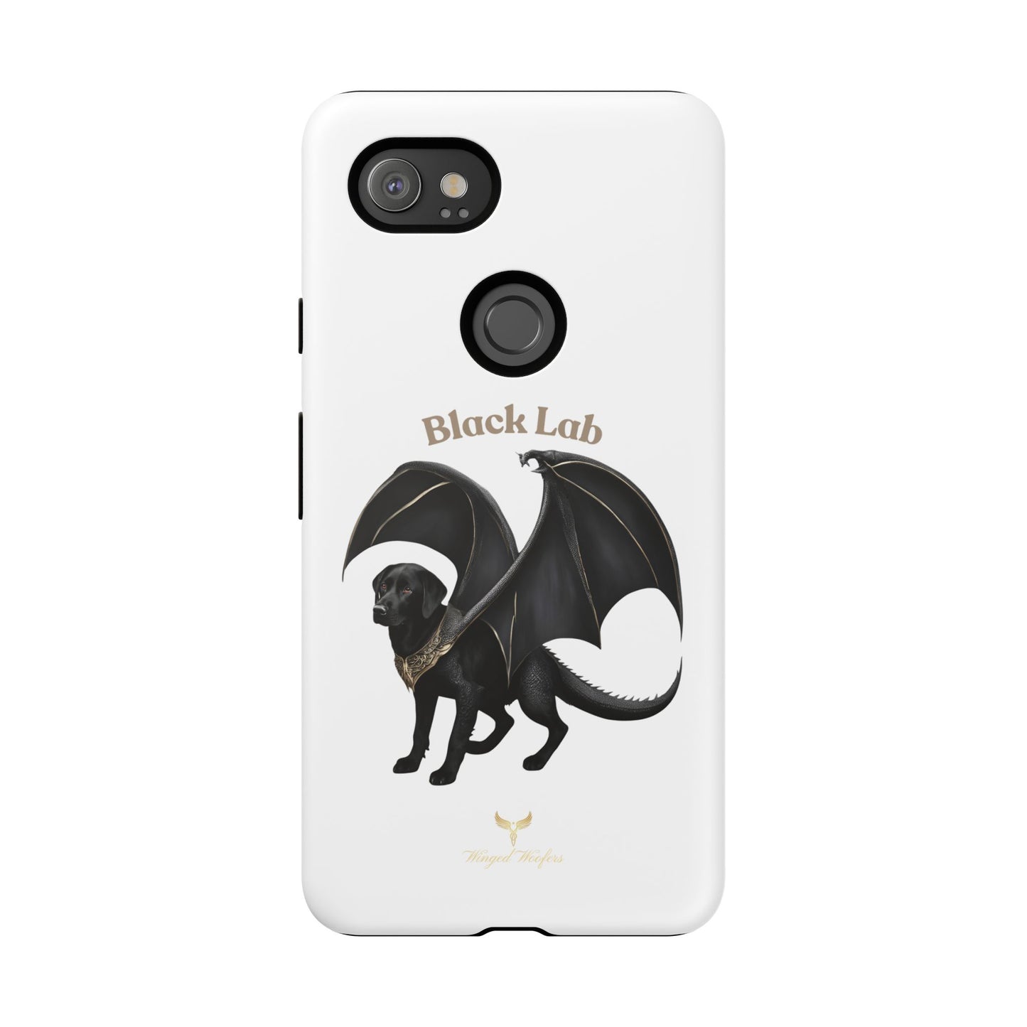 Black Labrador Dragon Case - Tough Phone Case for Pet Lovers