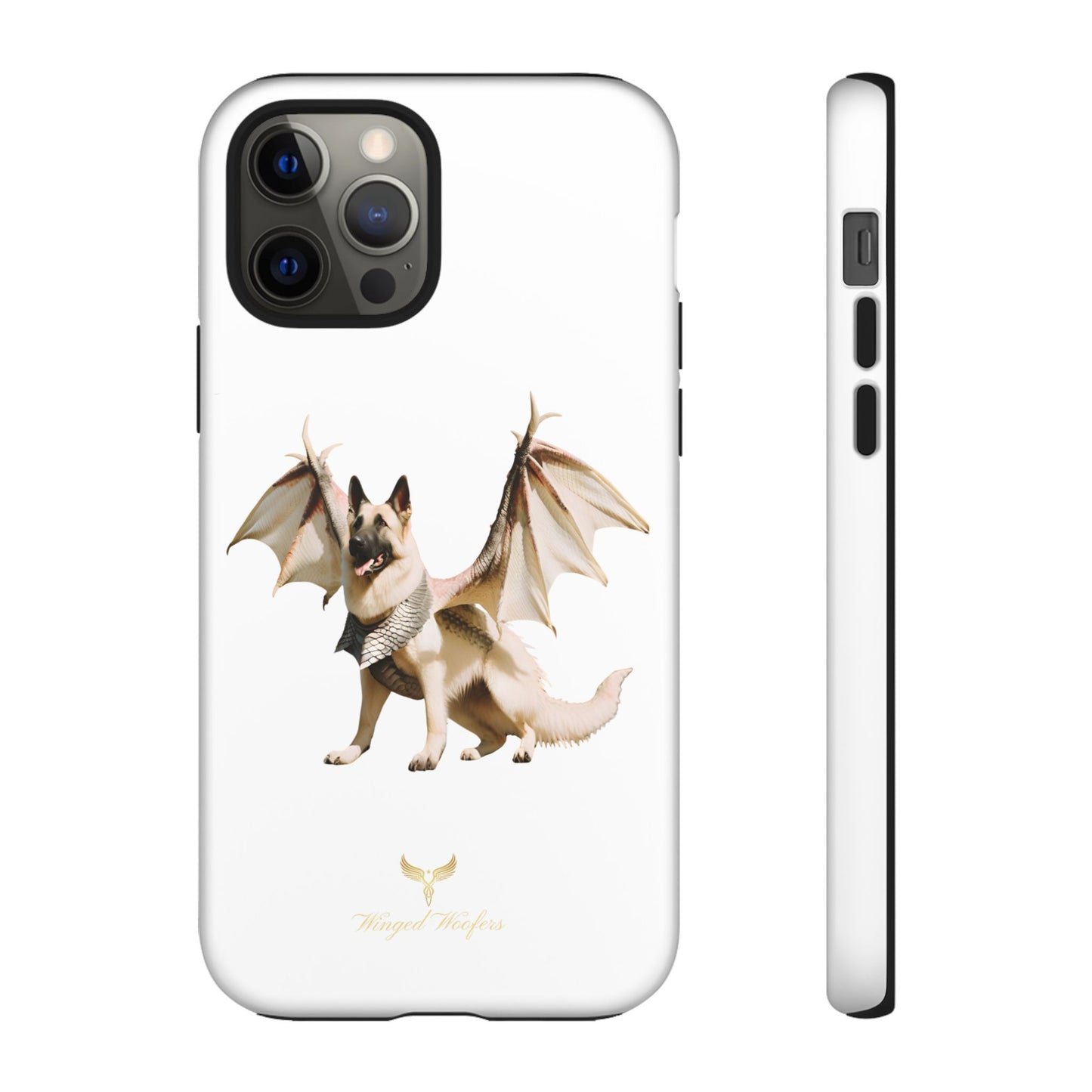 Magical White German Shepherd Dragon Dog Phone Case - Tough, Stylish Protection