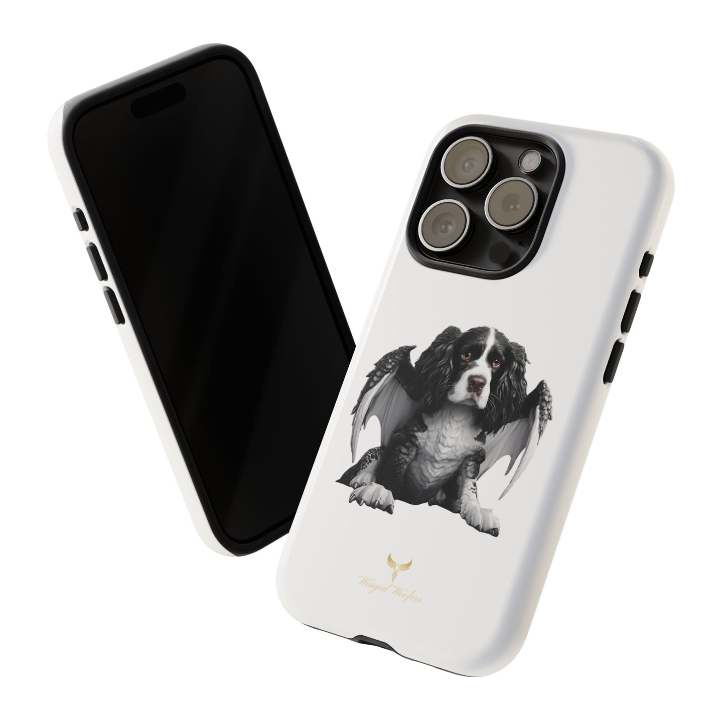 Springer Spaniel Puppy Dragon Winged Dog Phone Case - Tough Cases for Pet Lovers