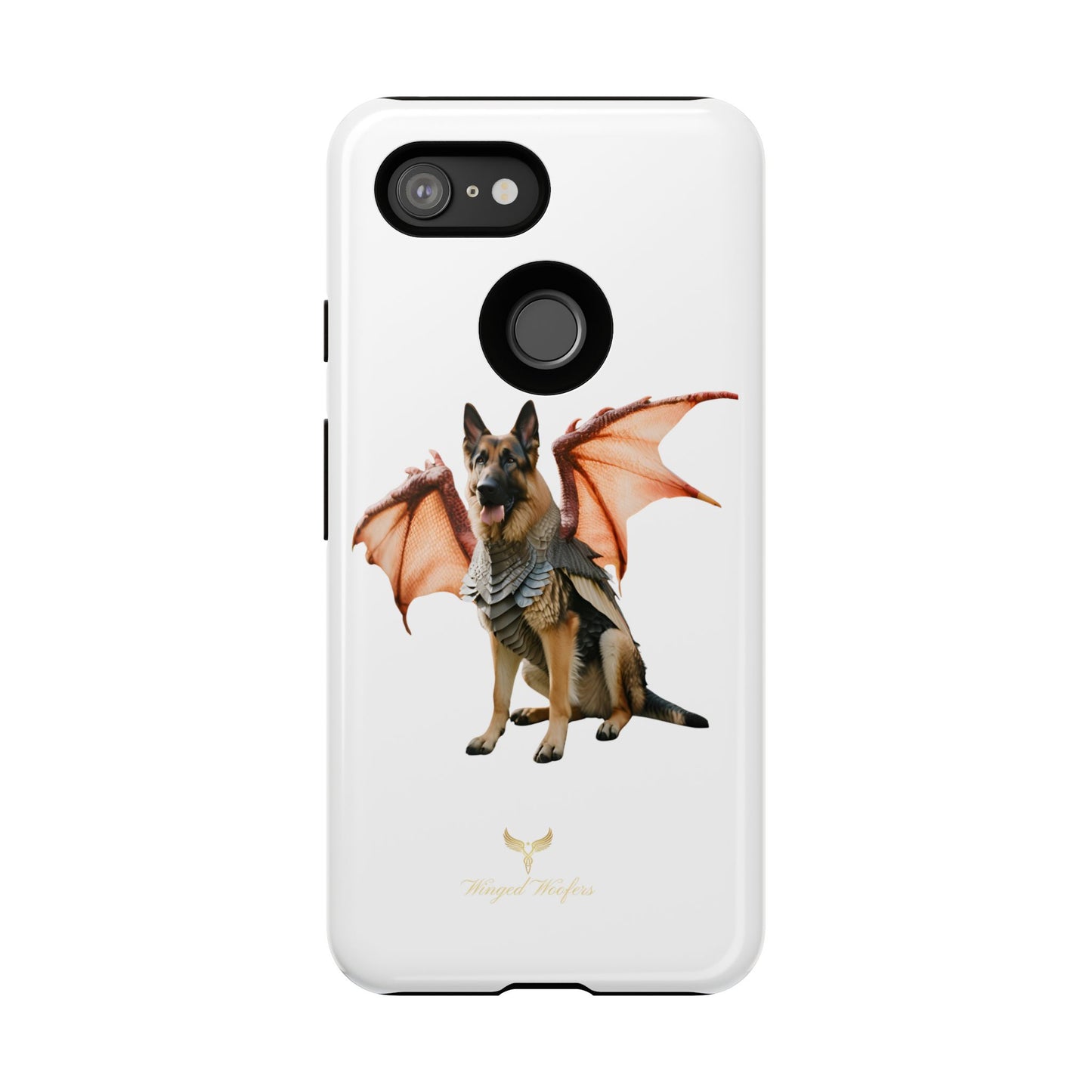 Mythical German Shepherd with Wings Dog iPhone Case | Tough Cases for Pet Lovers