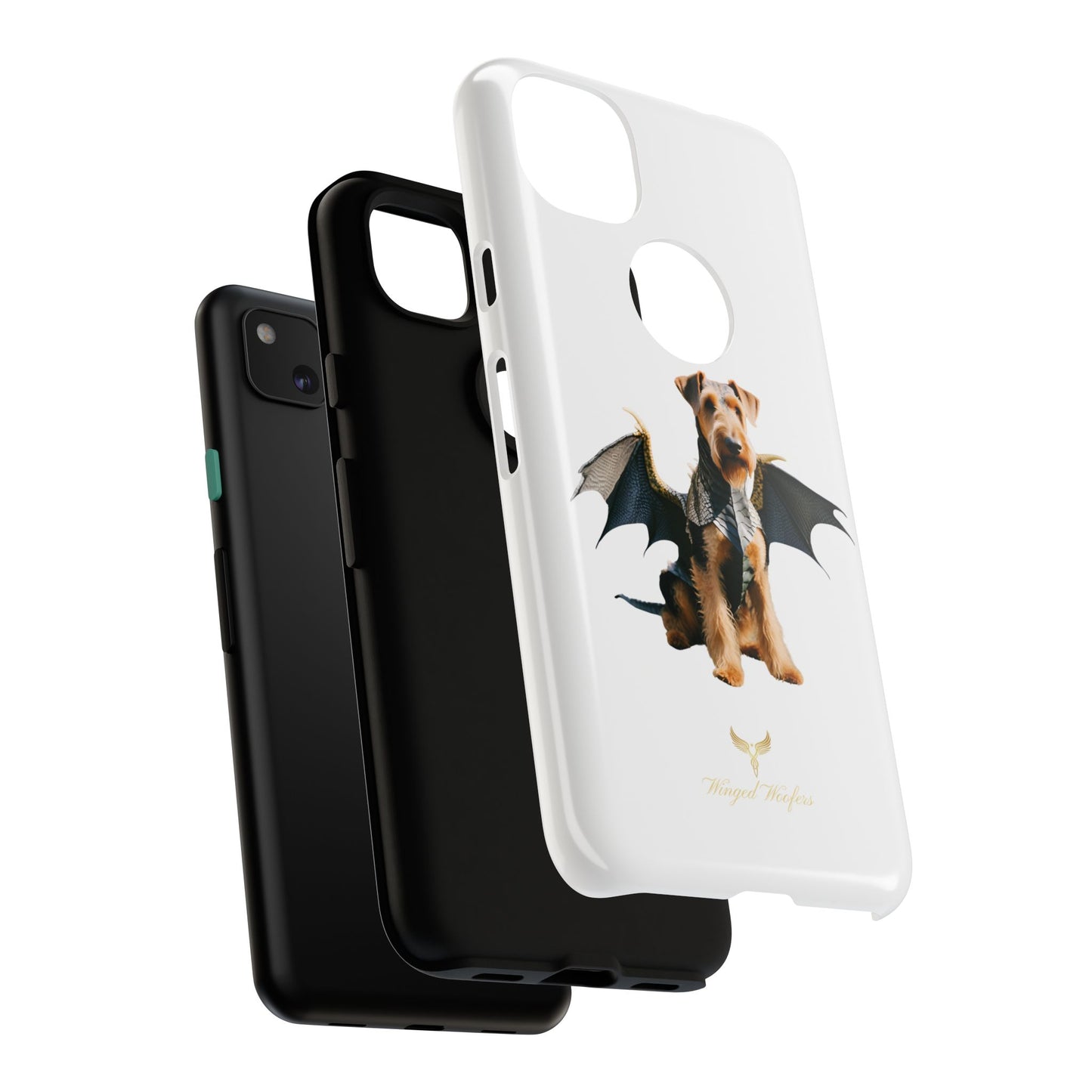 Cool Dragon Airedale Terrier Dog Phone Case - Tough Cases for Pet Lovers