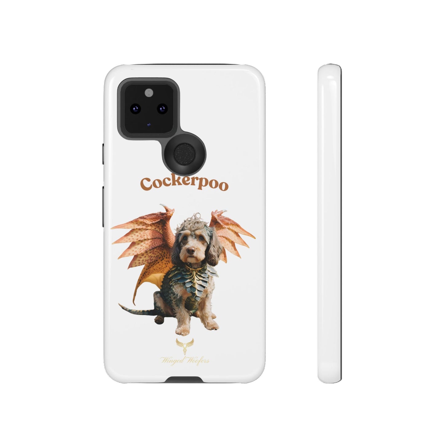 Cockerpoo Dragon Phone Case – Tough & Whimsical Pet Lover Gift