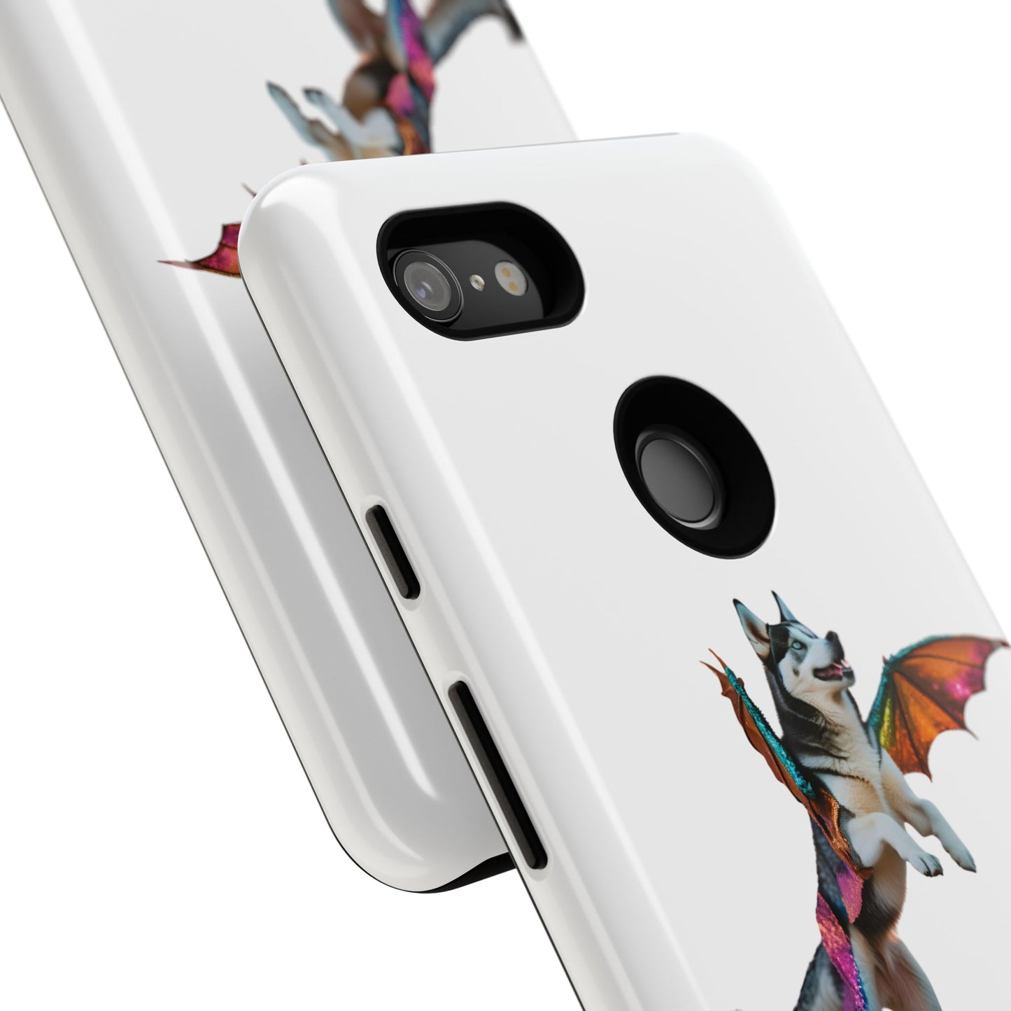 Magical Husky Pet Phone Case - Winged Dog Design | Tough Cases | Unique Animal Lover Gift