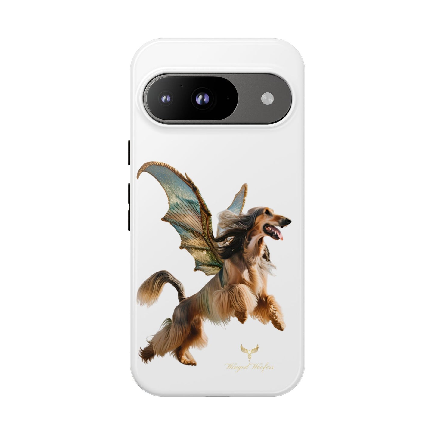 Magical Afghan Hound Dog Phone Case - Tough Cases with Winged Design