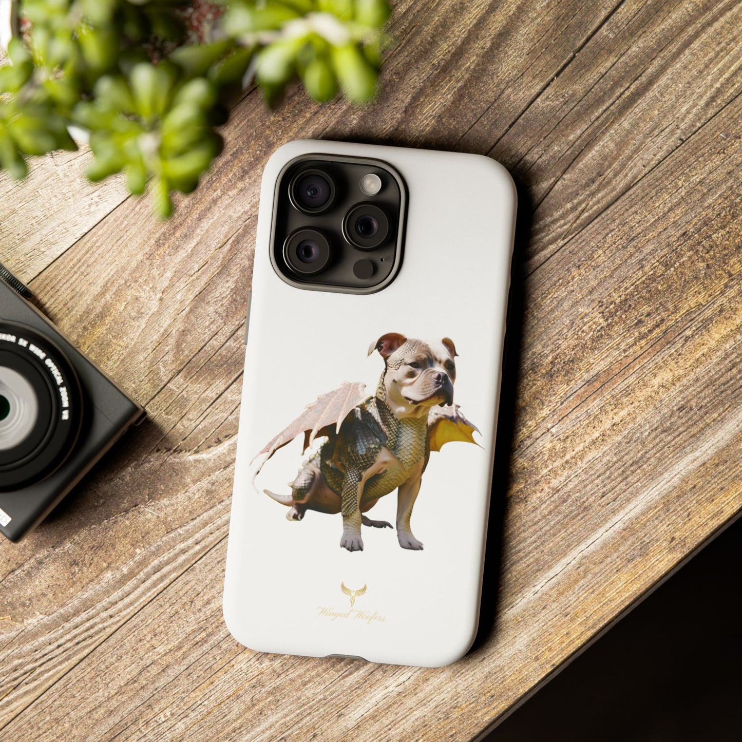 Staffordshire Bulldog Dragon Tough Phone Case - Unique Animal Design for Pet Lovers