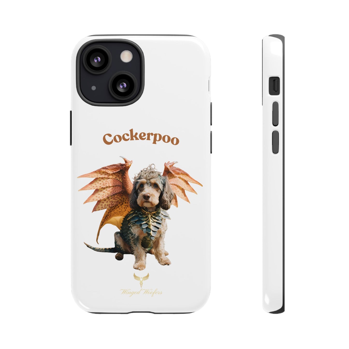 Cockerpoo Dragon Phone Case – Tough & Whimsical Pet Lover Gift