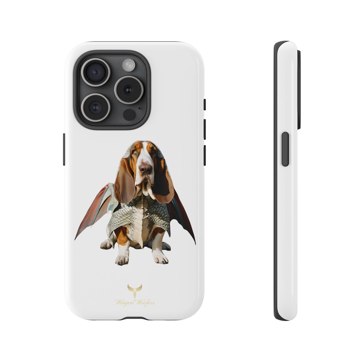 Whimsical Basset Hound Dog Phone Case - Tough Cases for Animal Lovers