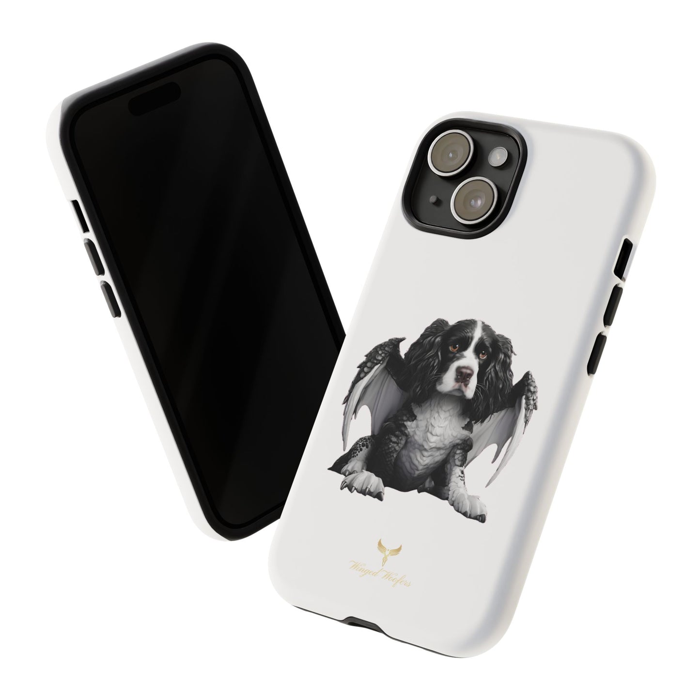 Springer Spaniel Puppy Dragon Winged Dog Phone Case - Tough Cases for Pet Lovers