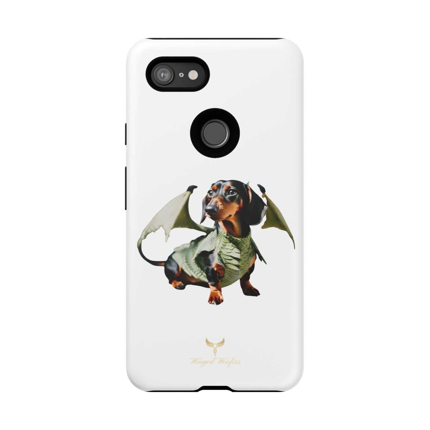 Whimsical Dragon Dog Phone Case - Tough Cases for Pet Lovers