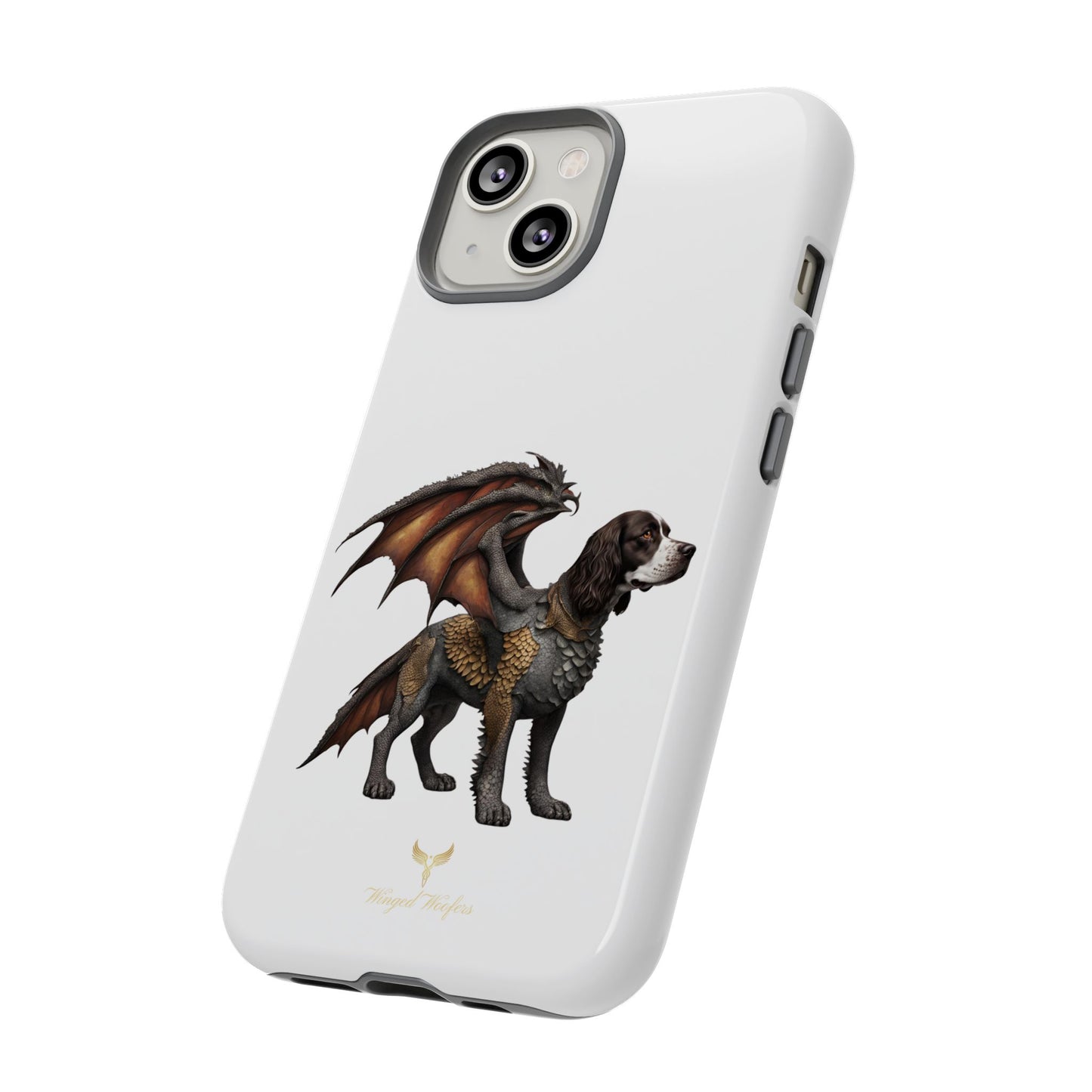 Fantasy Springer Spaniel as a Dragon Phone Case - Tough Cases for Pet Lovers