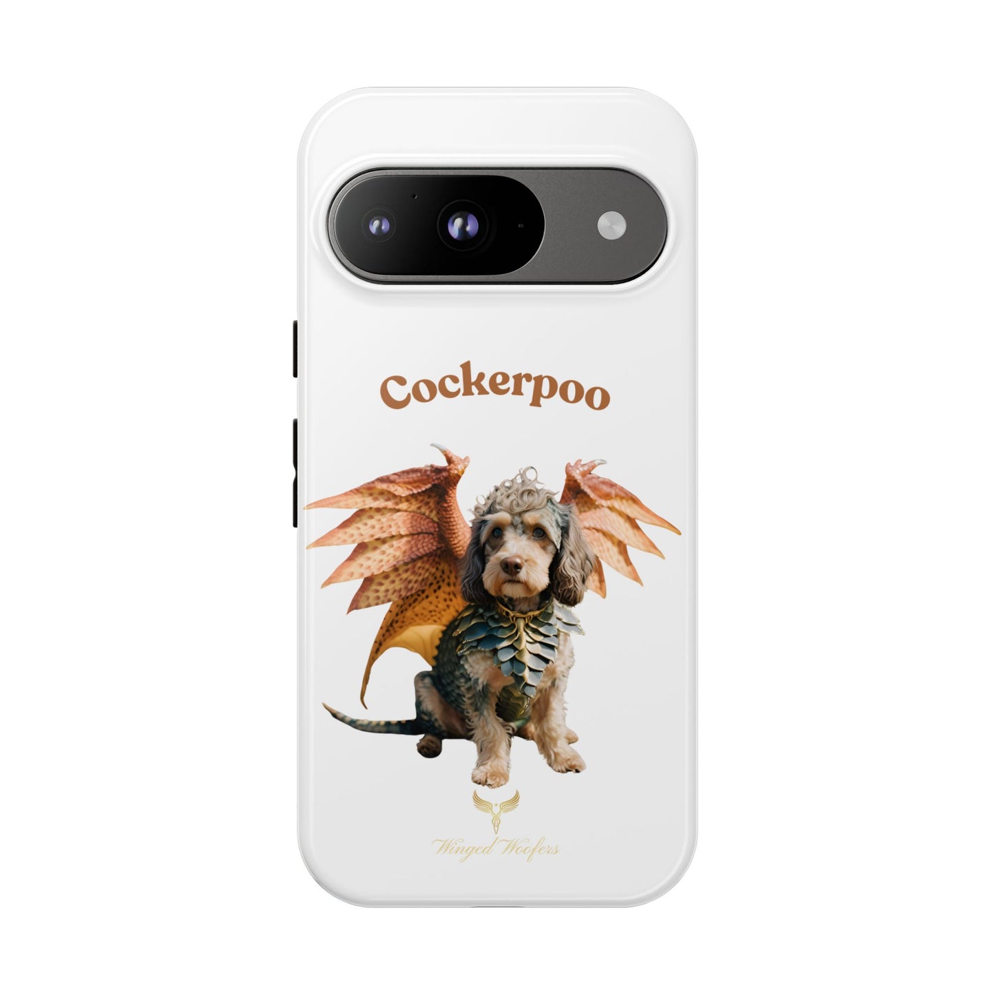 Cockerpoo Dragon Phone Case – Tough & Whimsical Pet Lover Gift