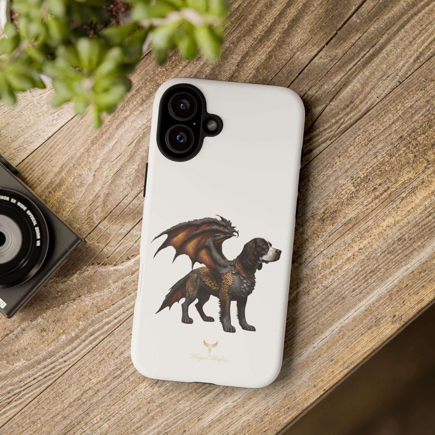 Fantasy Springer Spaniel as a Dragon Phone Case - Tough Cases for Pet Lovers