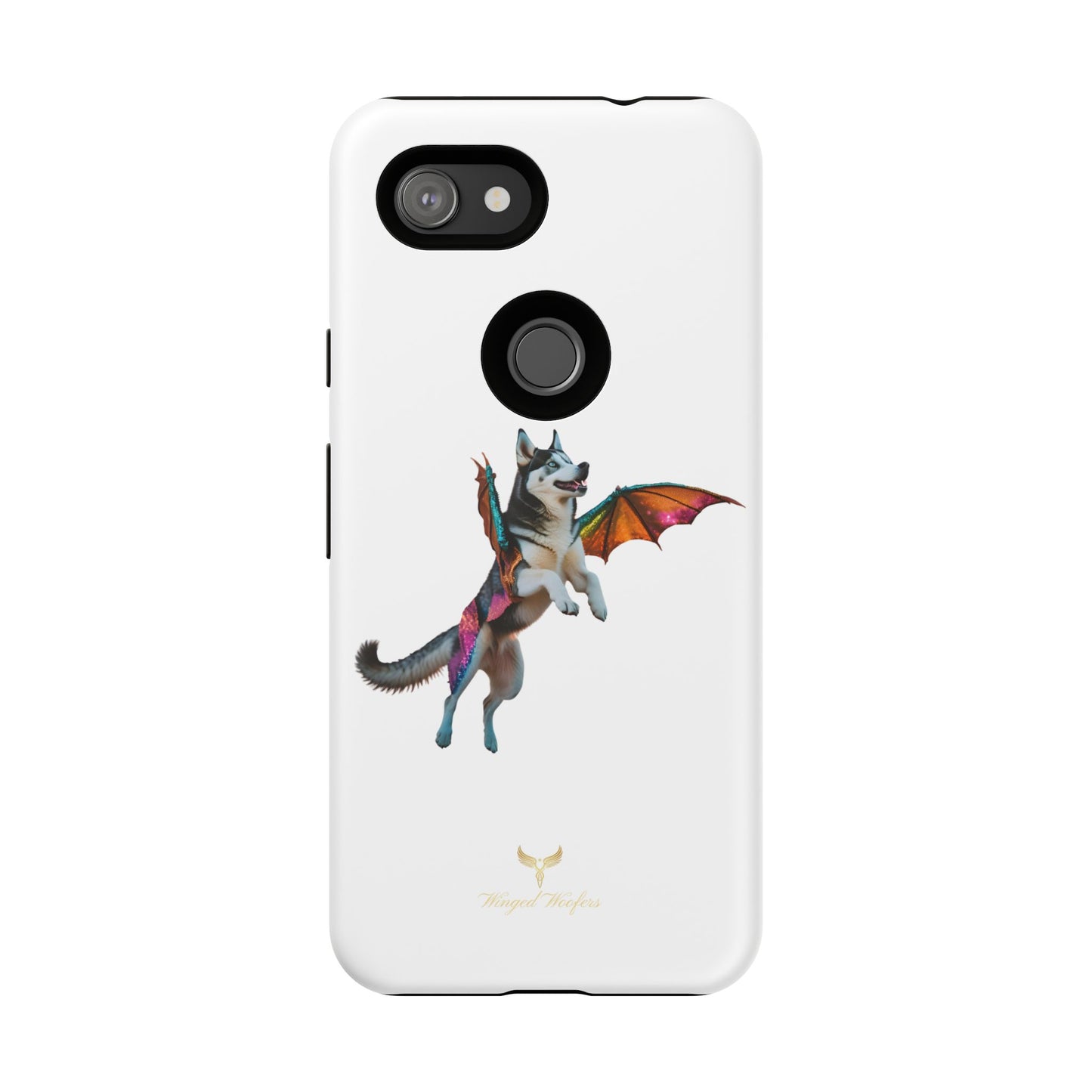 Magical Husky Pet Phone Case - Winged Dog Design | Tough Cases | Unique Animal Lover Gift