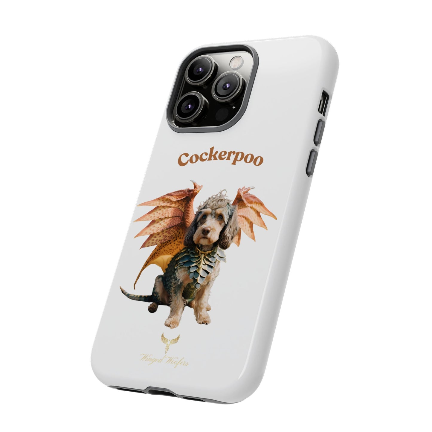 Cockerpoo Dragon Phone Case – Tough & Whimsical Pet Lover Gift