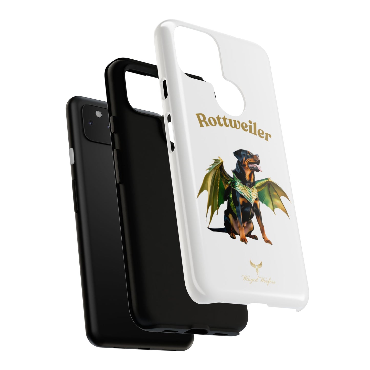 Rottweiler Dragon Wings Phone Case - Tough Cases for Dog Lovers