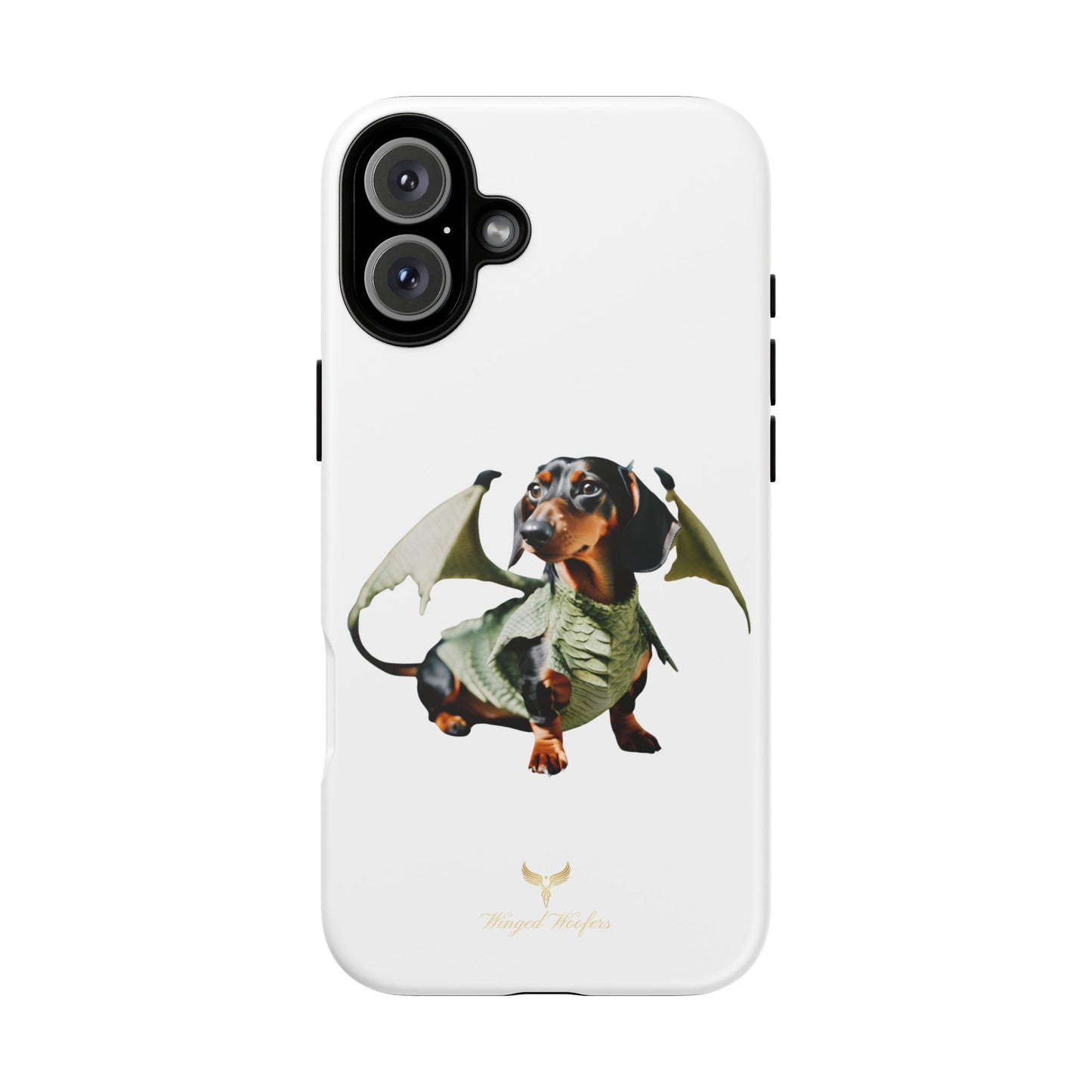 Whimsical Dragon Dog Phone Case - Tough Cases for Pet Lovers