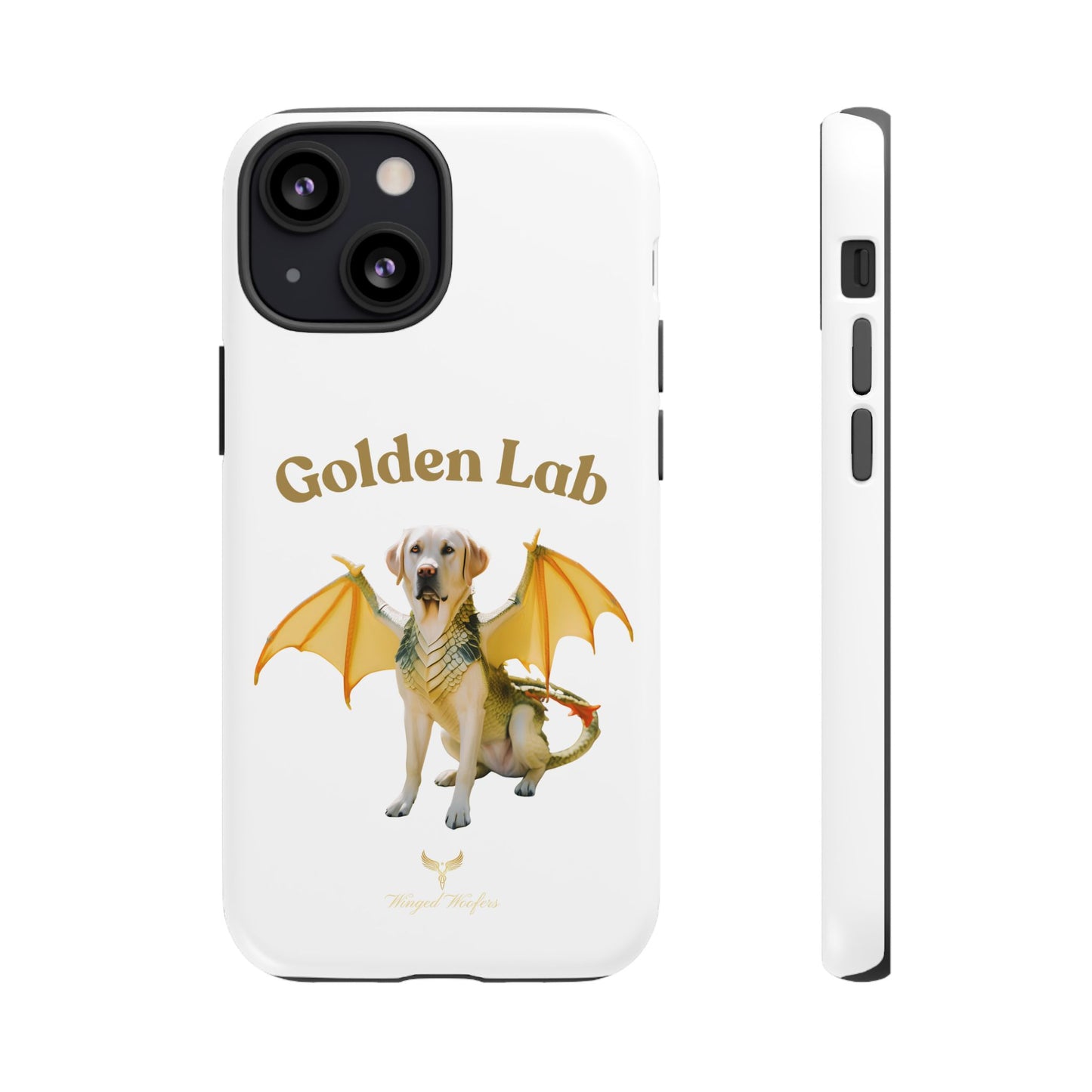 Golden Lab Dragon Phone Case - Tough Protection with a Fun Twist