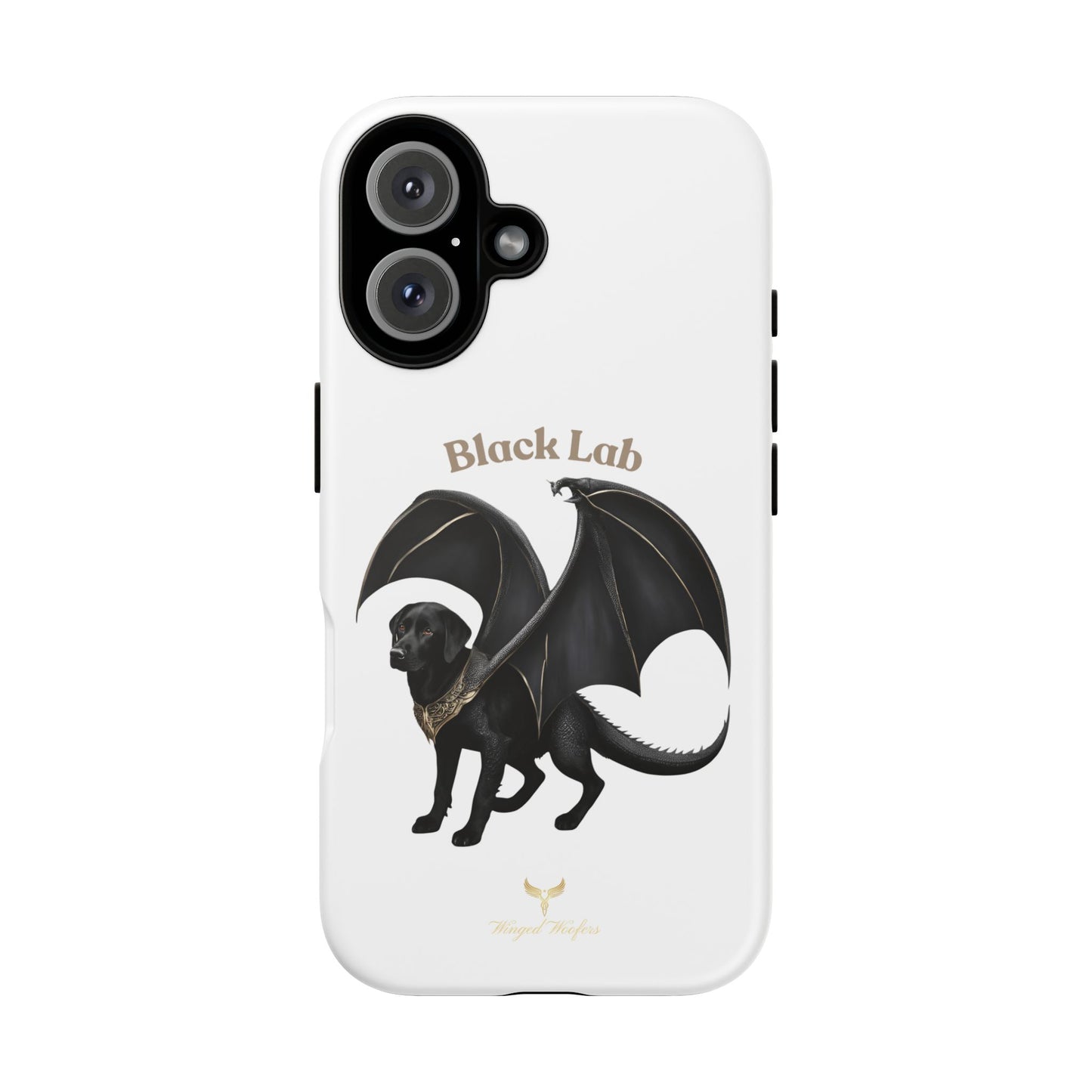 Black Labrador Dragon Case - Tough Phone Case for Pet Lovers