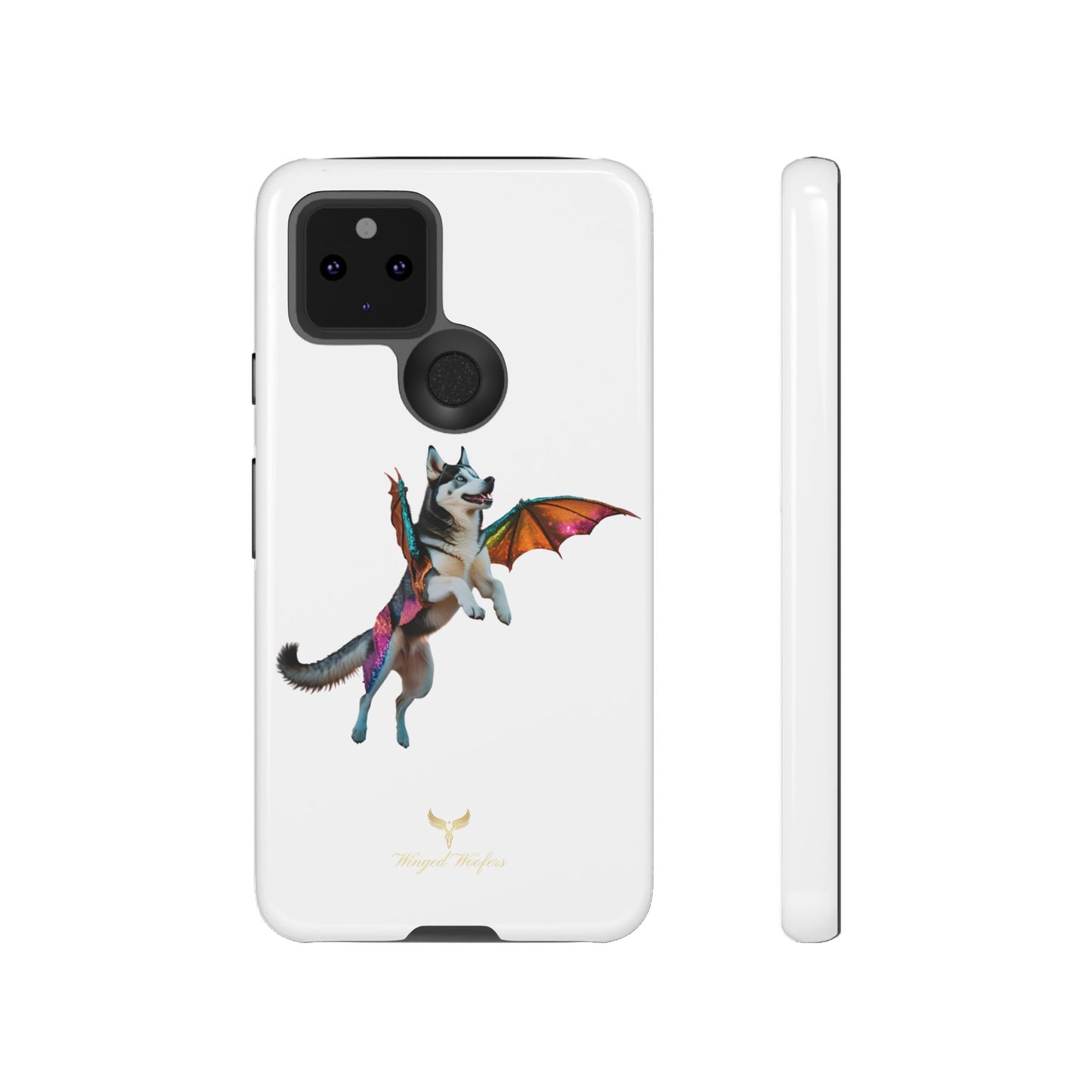 Magical Husky Pet Phone Case - Winged Dog Design | Tough Cases | Unique Animal Lover Gift