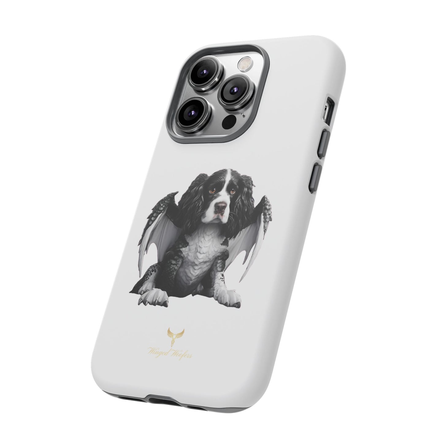 Springer Spaniel Puppy Dragon Winged Dog Phone Case - Tough Cases for Pet Lovers