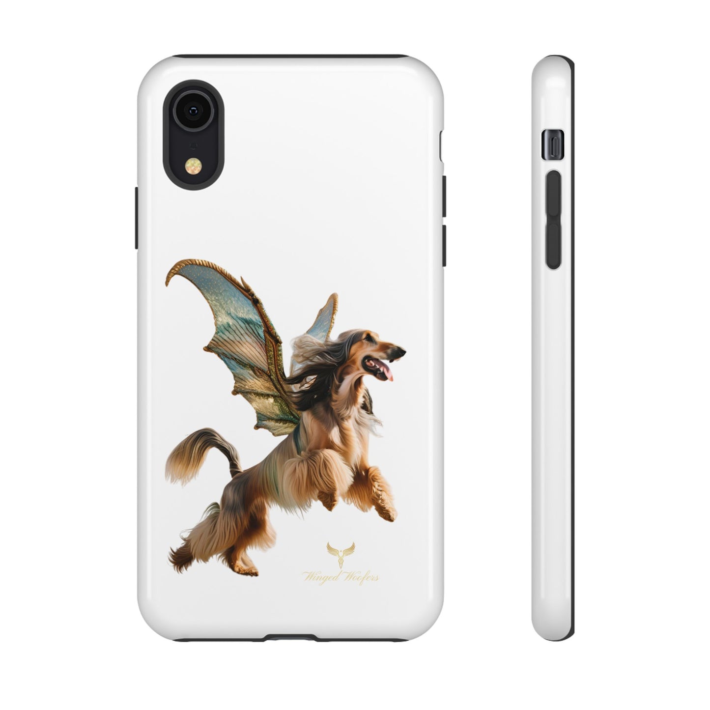 Magical Afghan Hound Dog Phone Case - Tough Cases with Winged Design