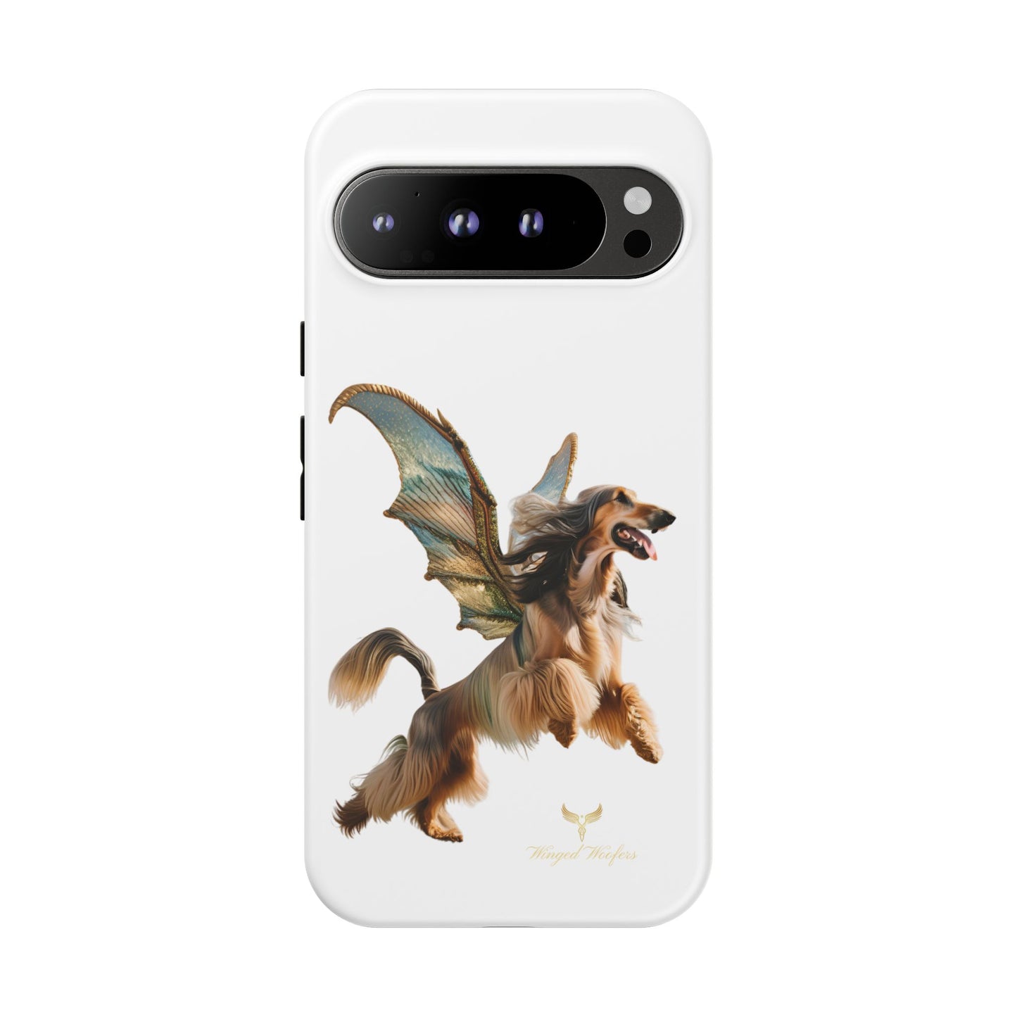 Magical Afghan Hound Dog Phone Case - Tough Cases with Winged Design