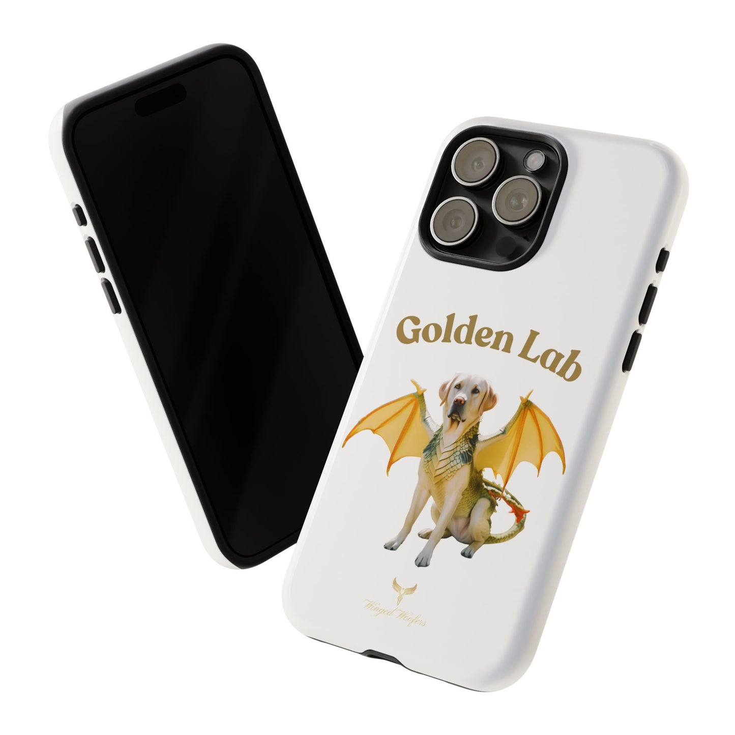 Golden Lab Dragon Phone Case - Tough Protection with a Fun Twist